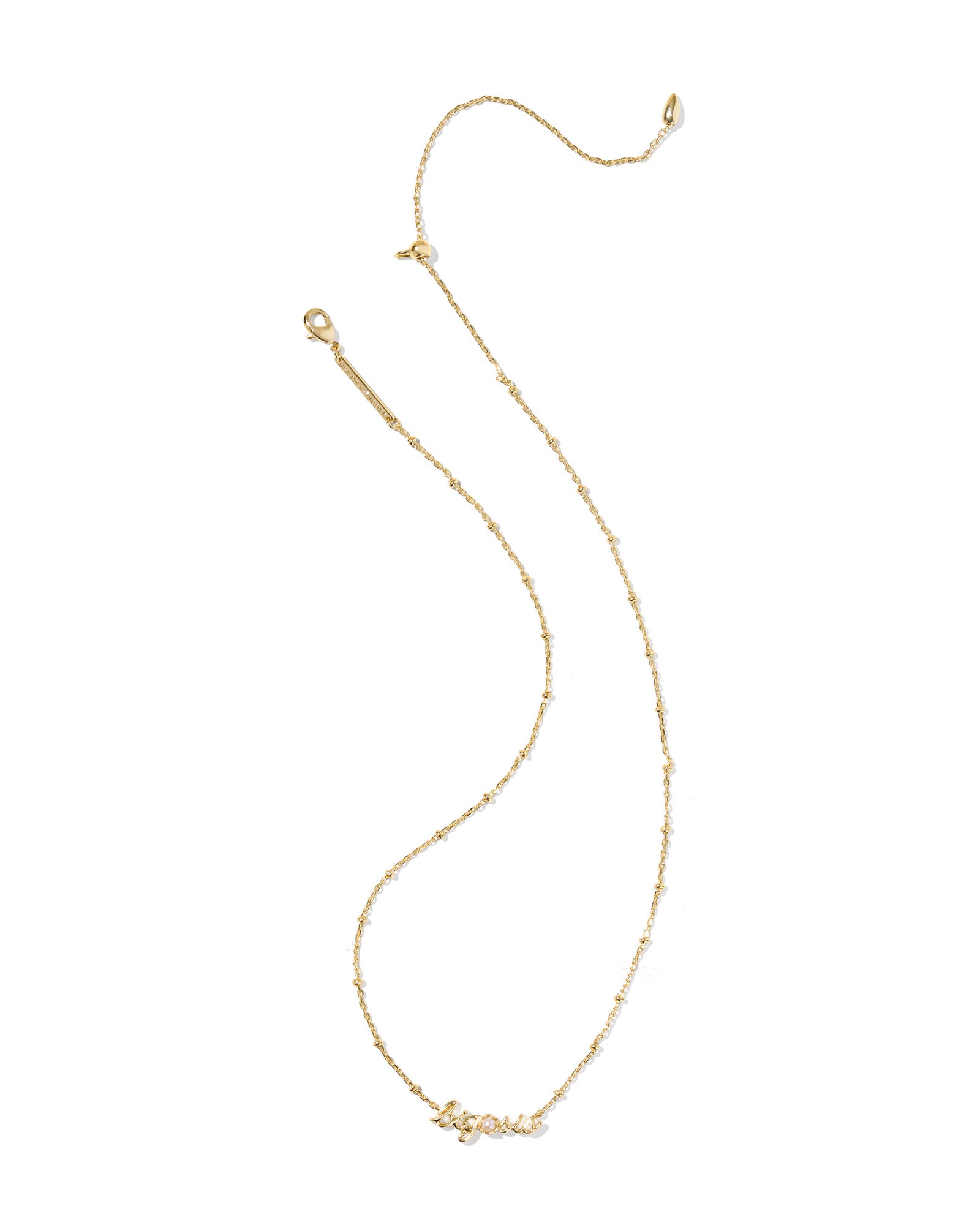 Big Sis Short Pendant Necklace in Gold Freshwater Cultured Pearl