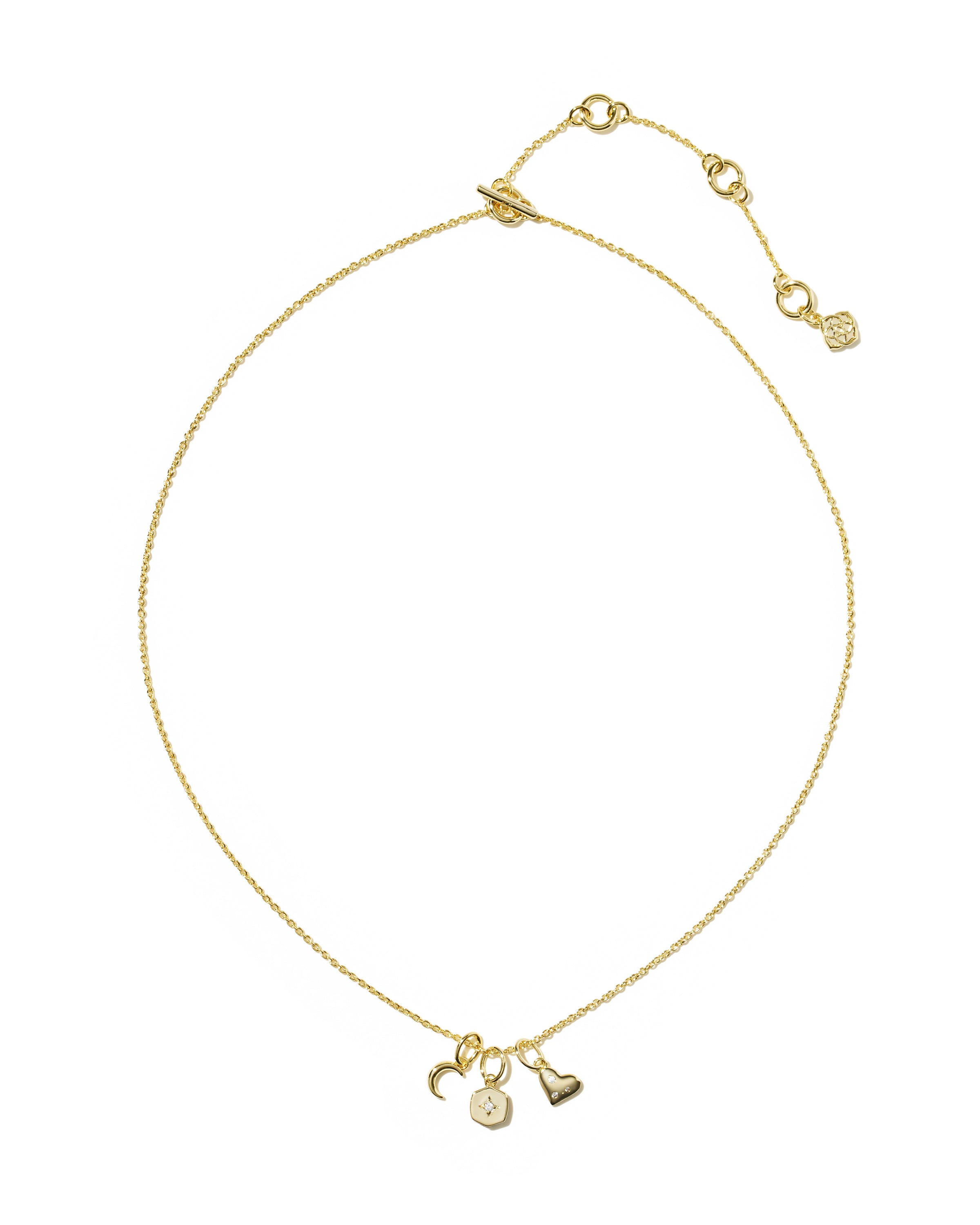 Arlene Charm Necklace in Gold