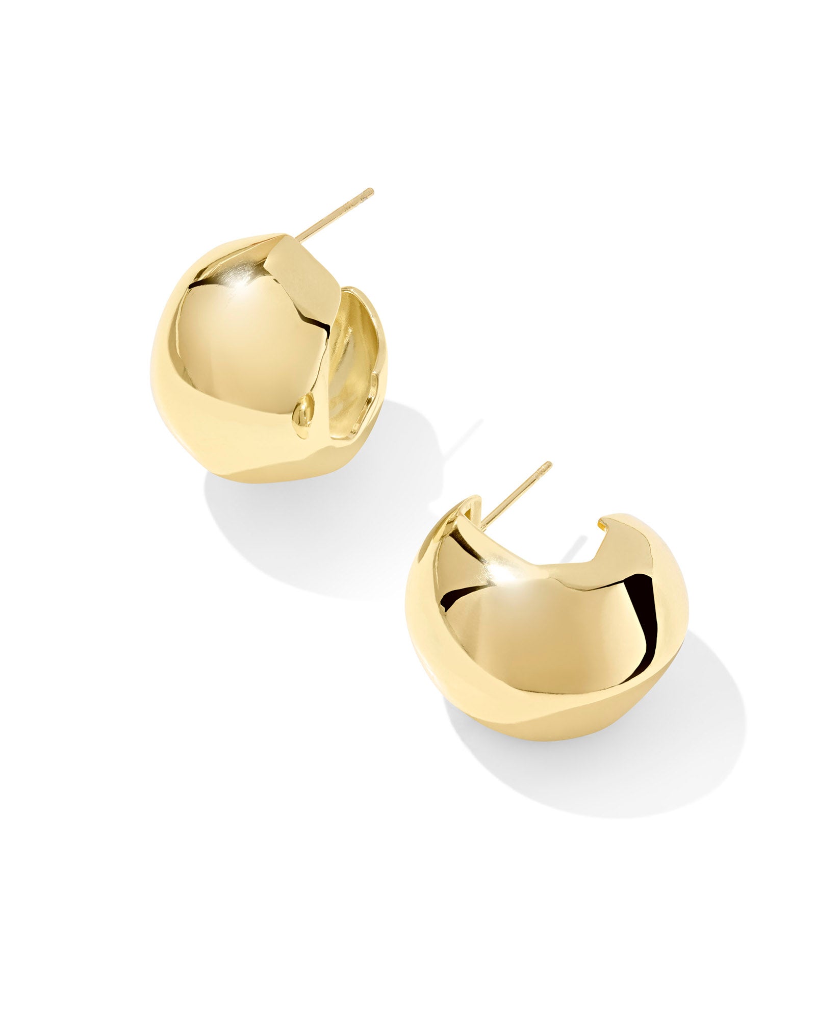 Kaitlin Hoop Earring in Gold Metal
