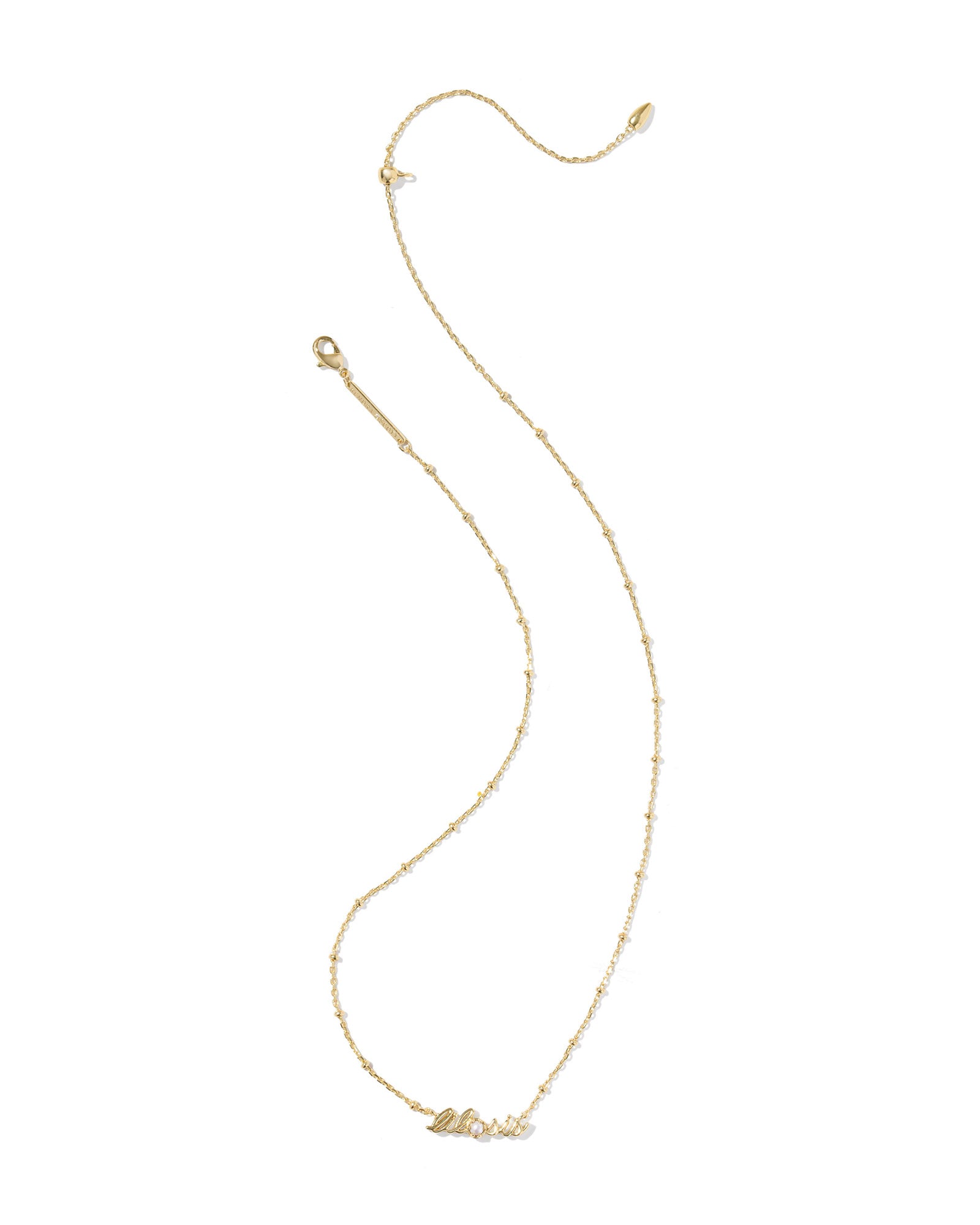 Lil Sis Short Pndnt. Necklace in Gold Freshwater Cultured Pearl