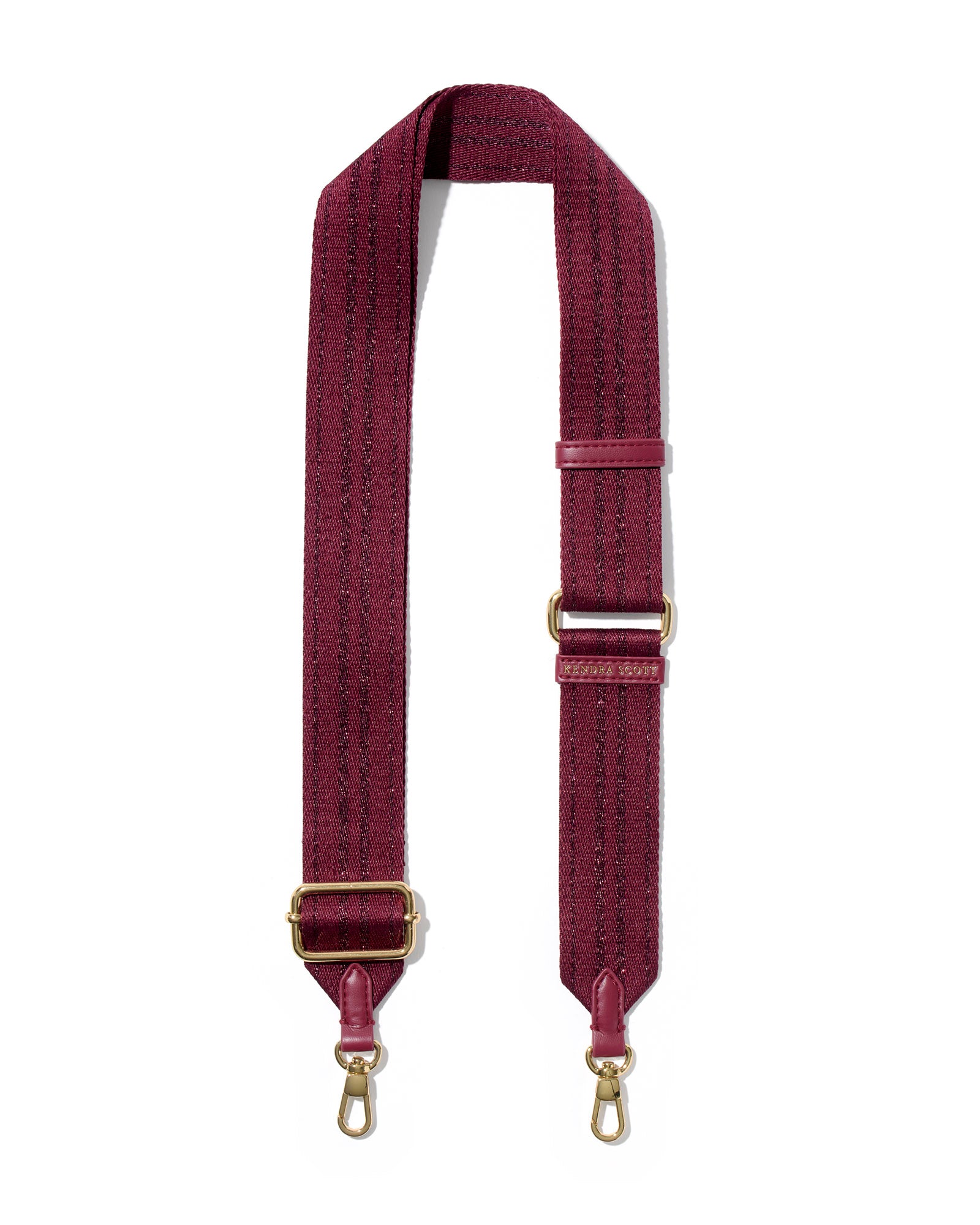 Bag Strap in Cabernet Maroon