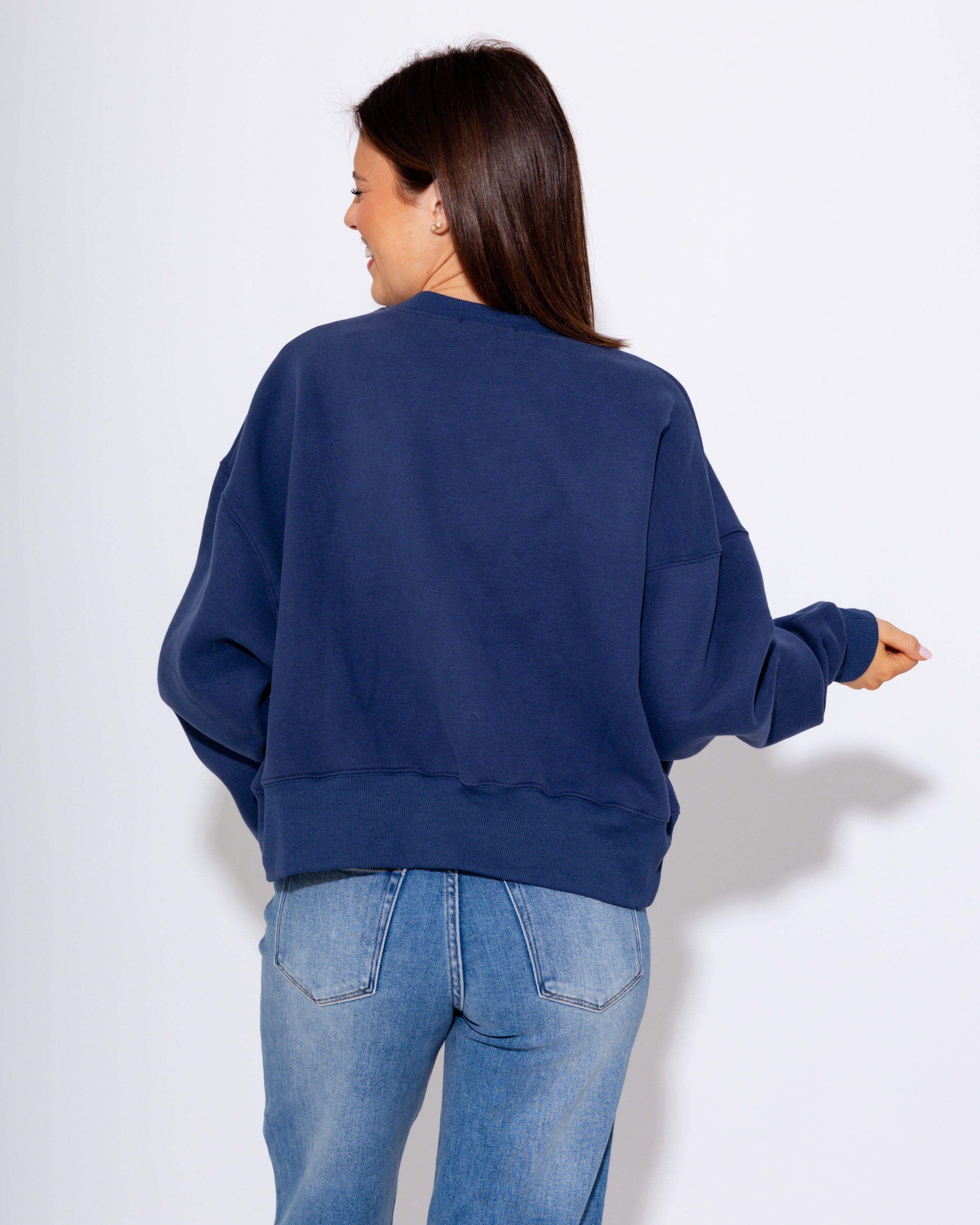 Smiley Jesus Loves You Puff Sweatshirt