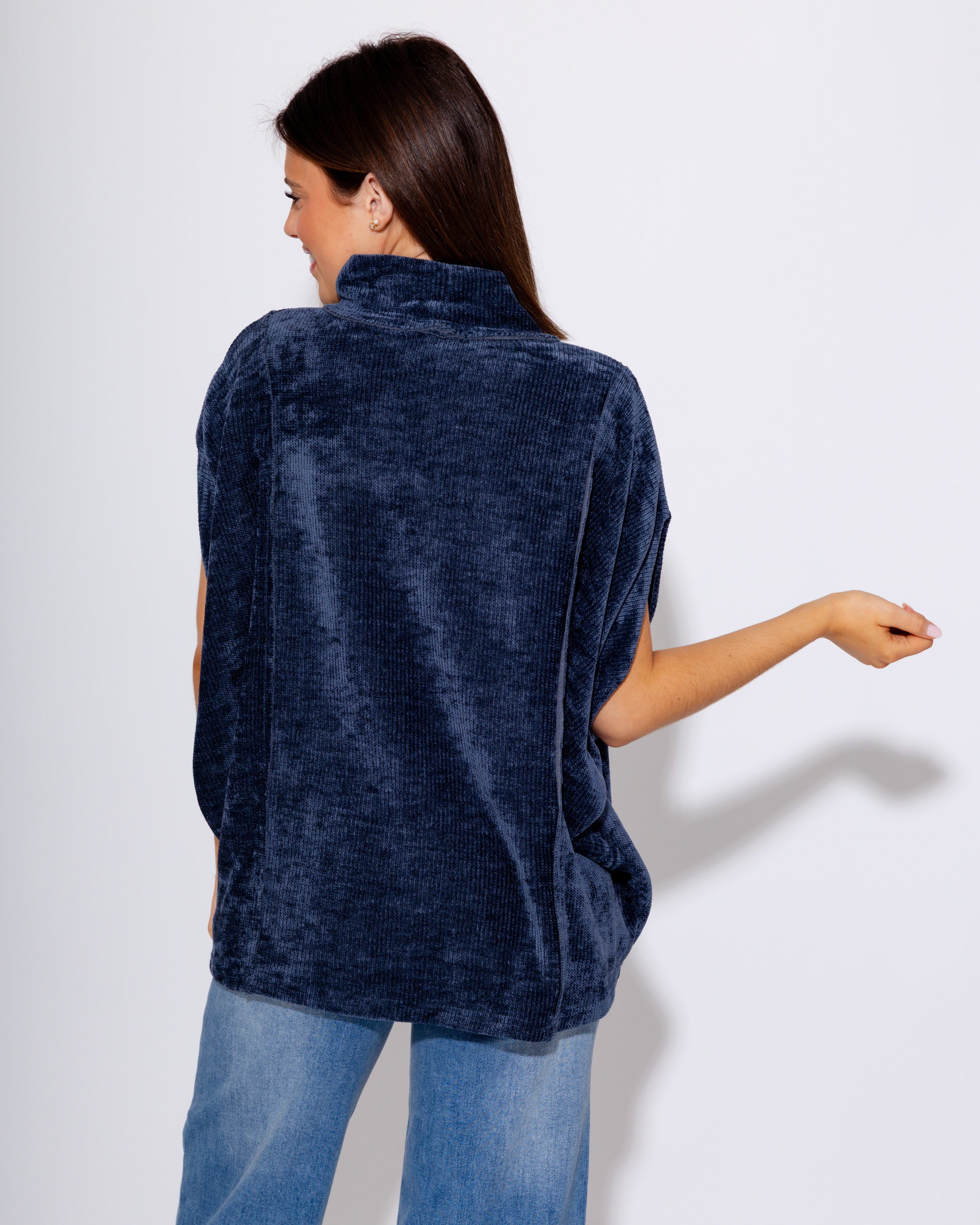 Soft Knit Poncho Pullover