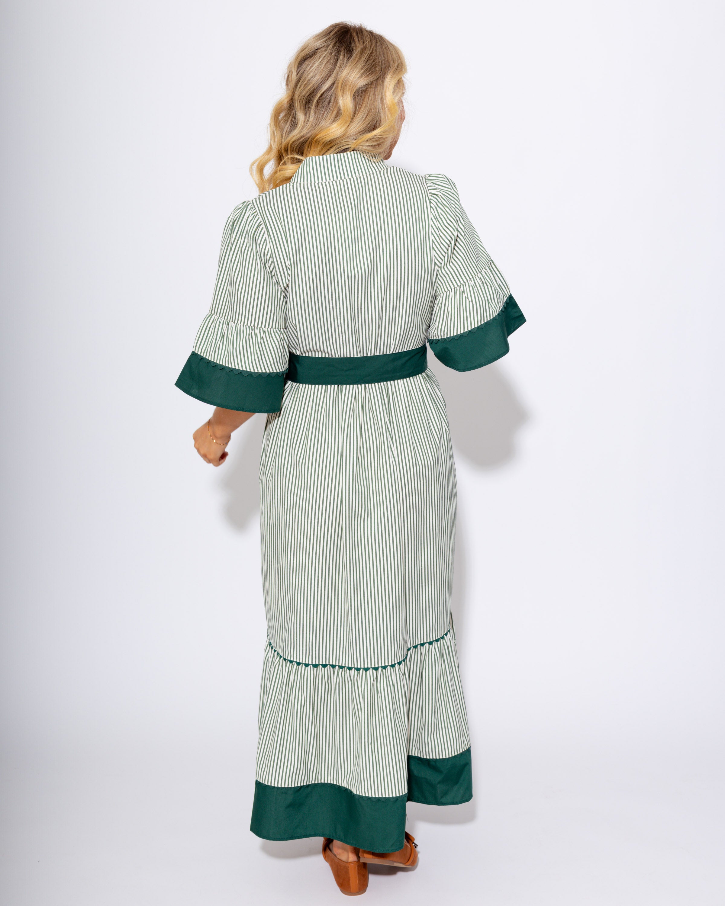 Elevated Stripe Midi Dress