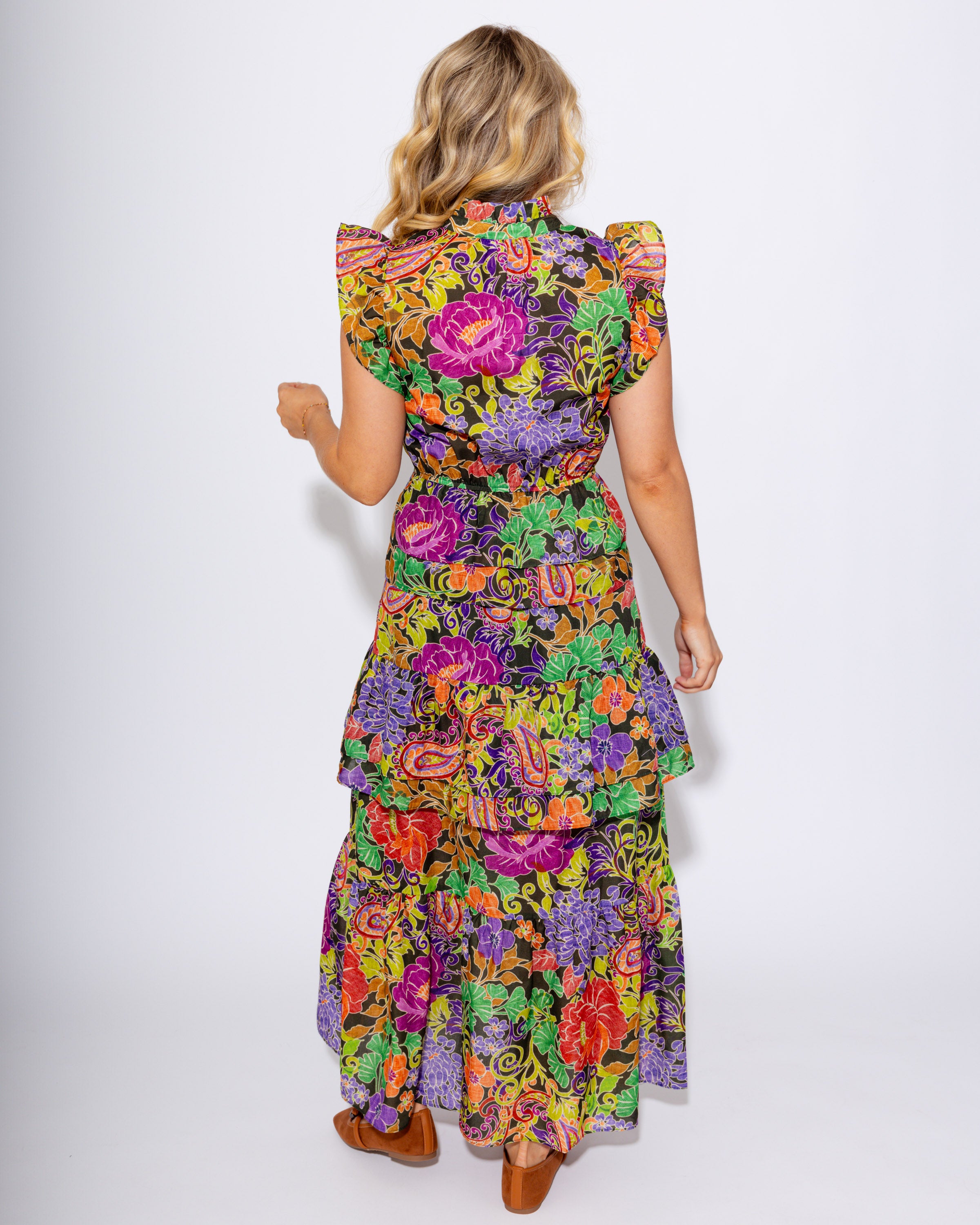 Floral Tiered Maxi Dress