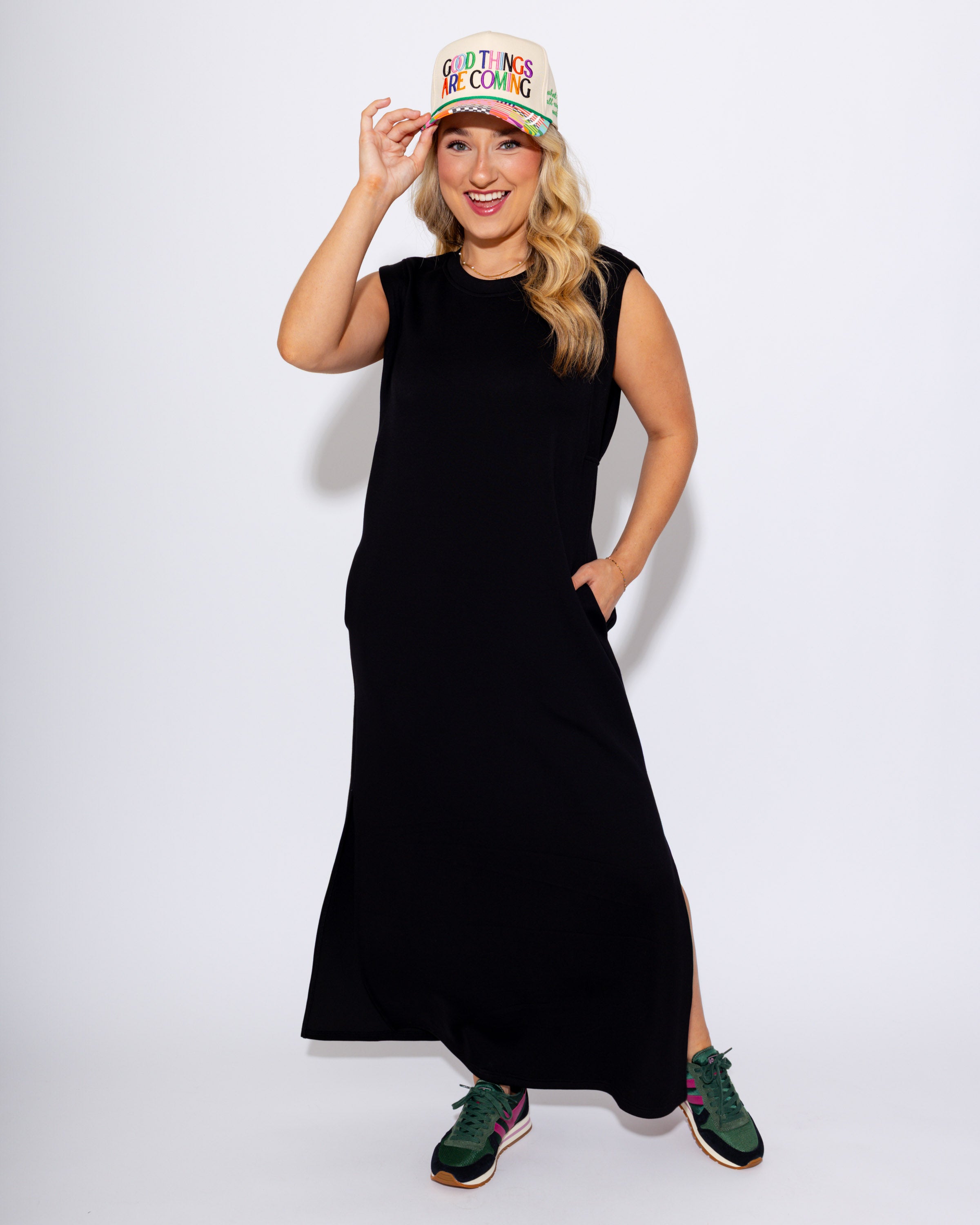The Best Frame Midi Dress in Black