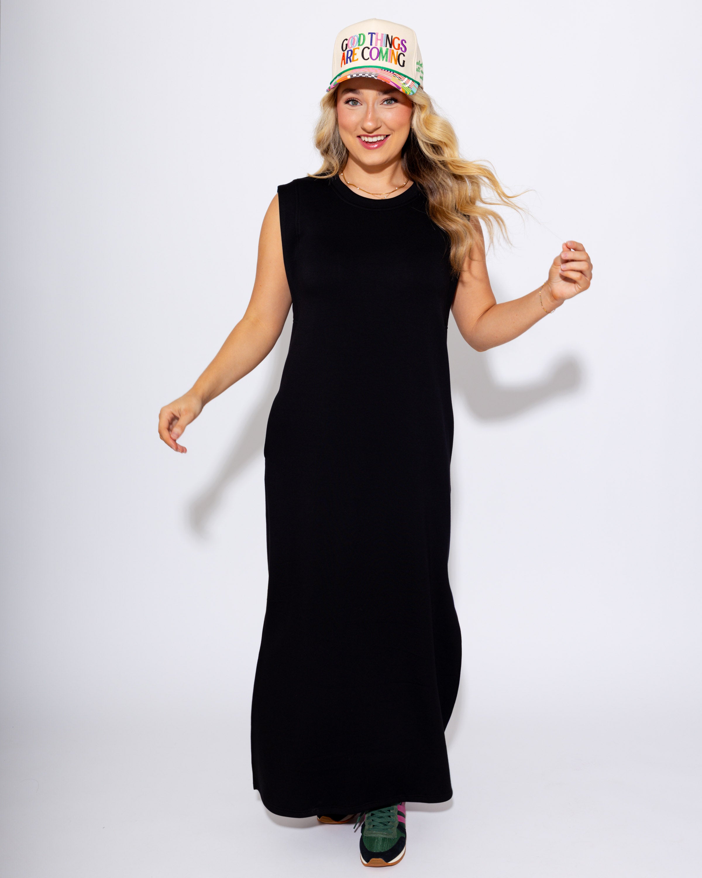 The Best Frame Midi Dress in Black