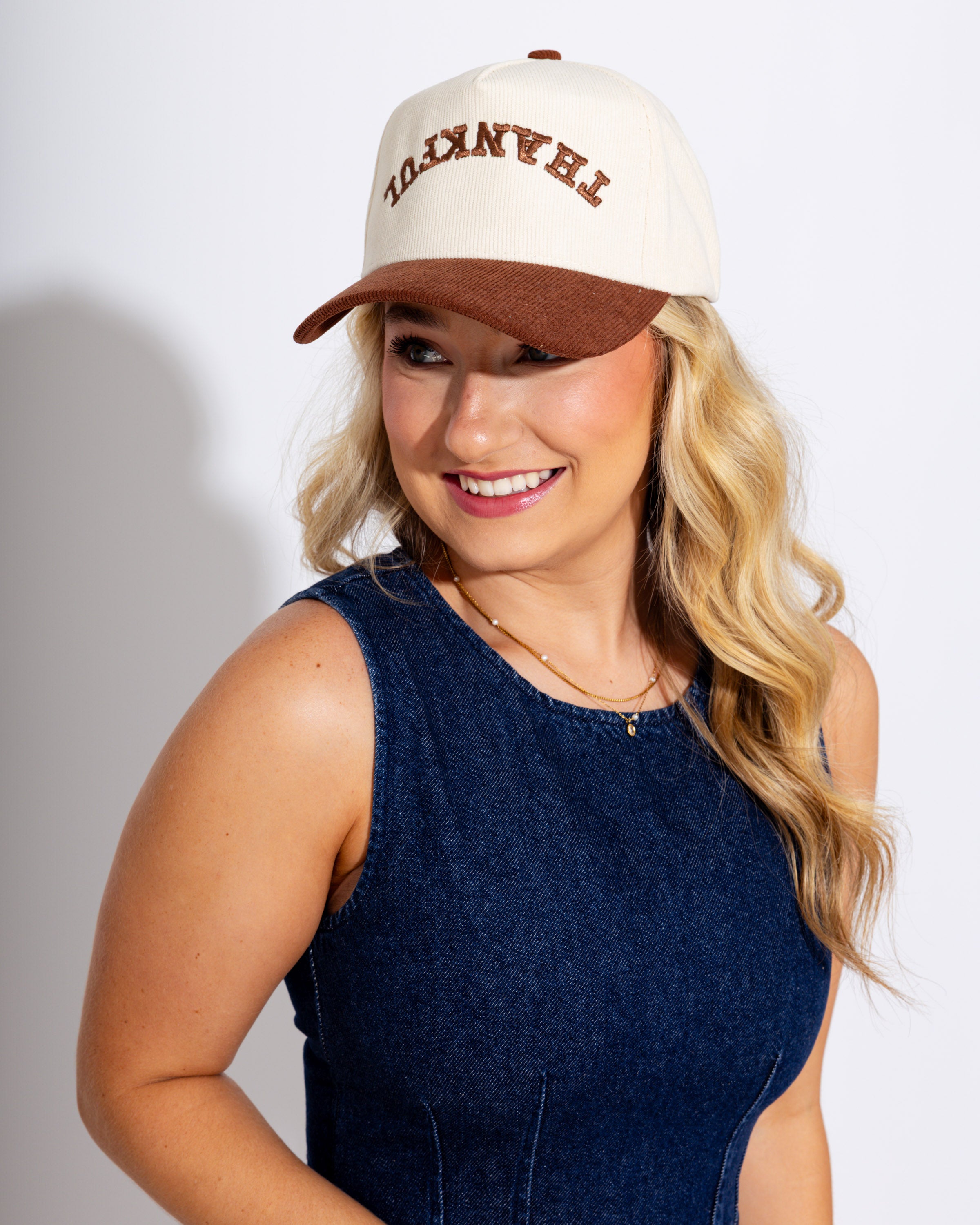 Denim Ruffle Mini Dress