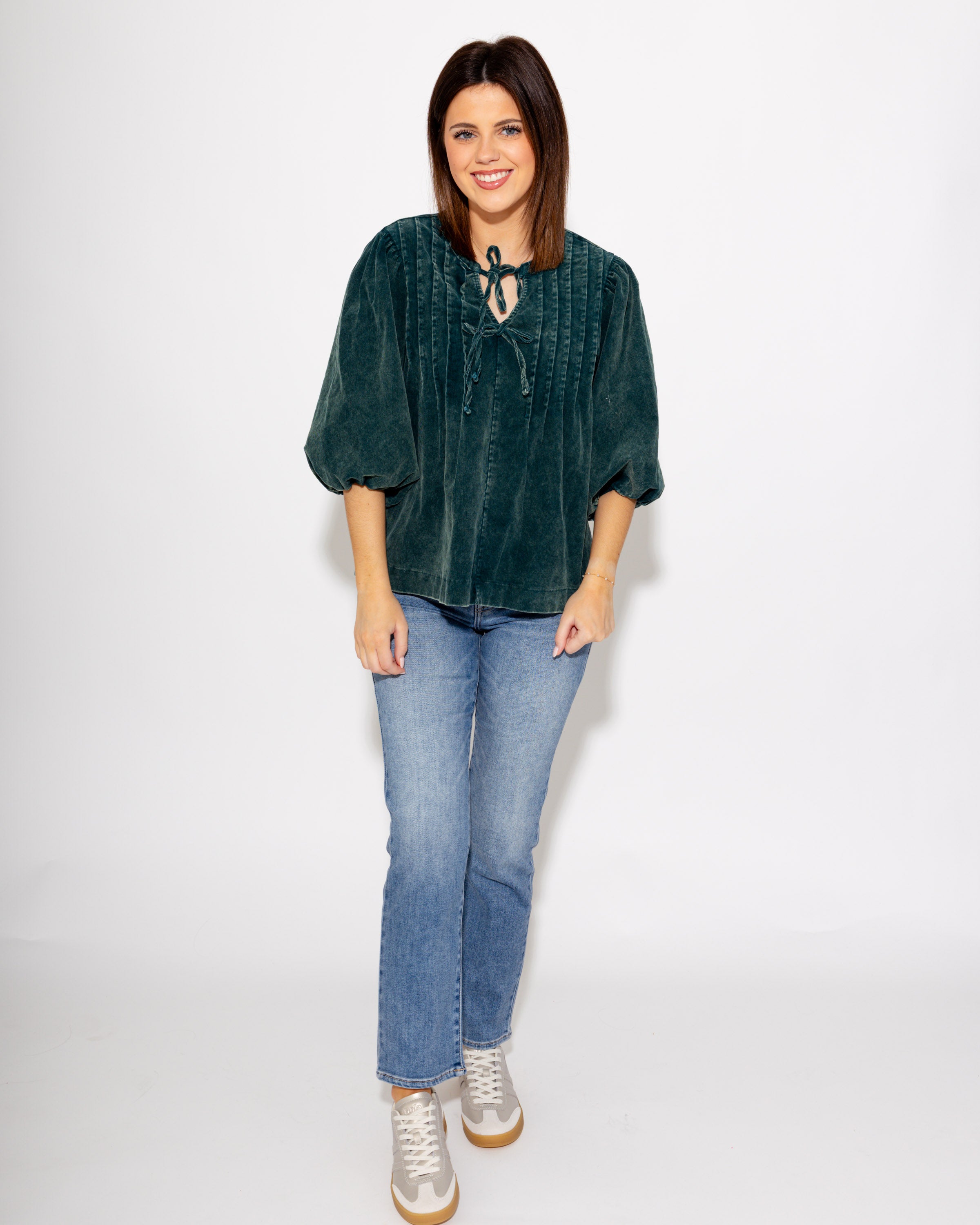 Pintuck & Puff Corduroy Toph