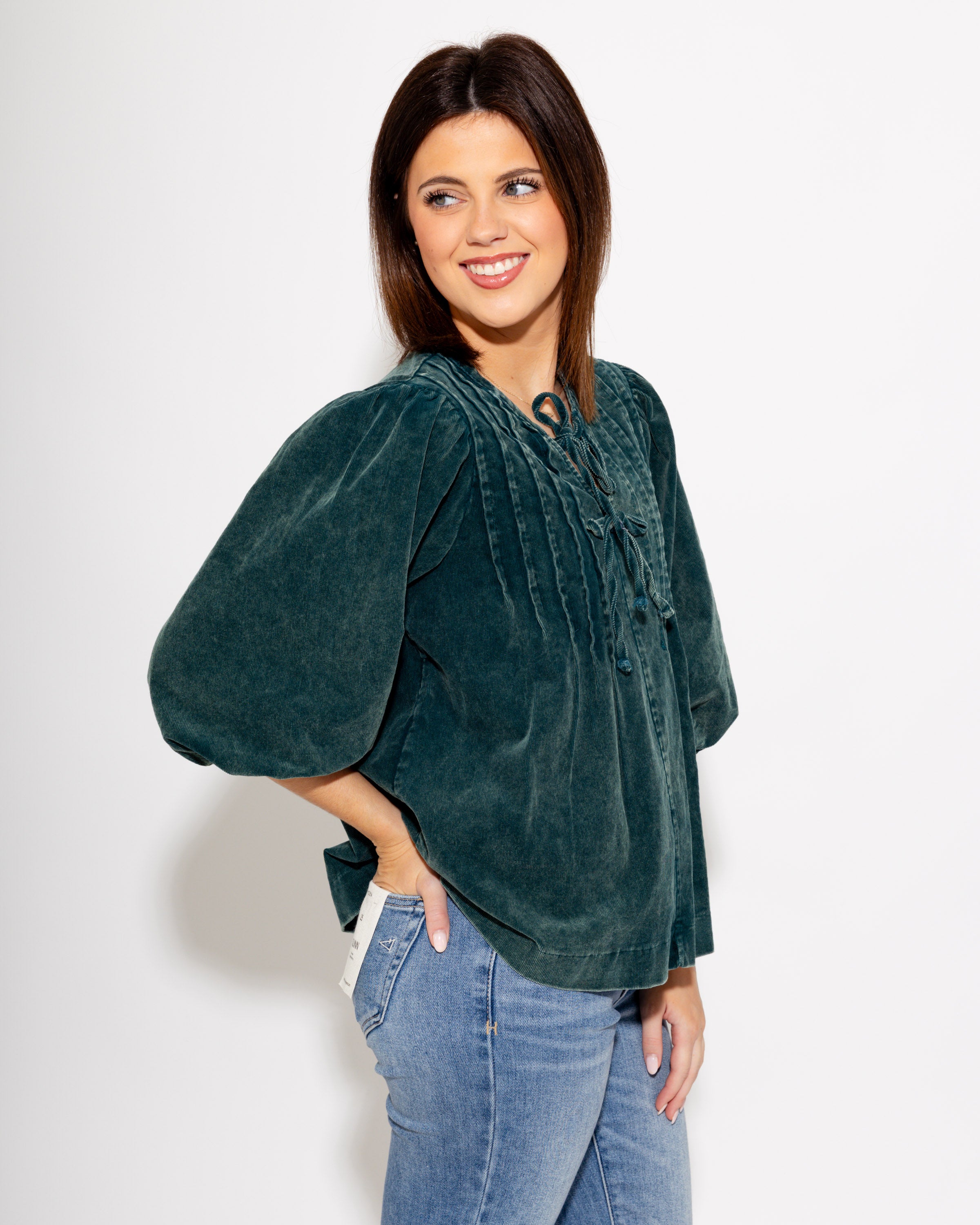 Pintuck & Puff Corduroy Toph