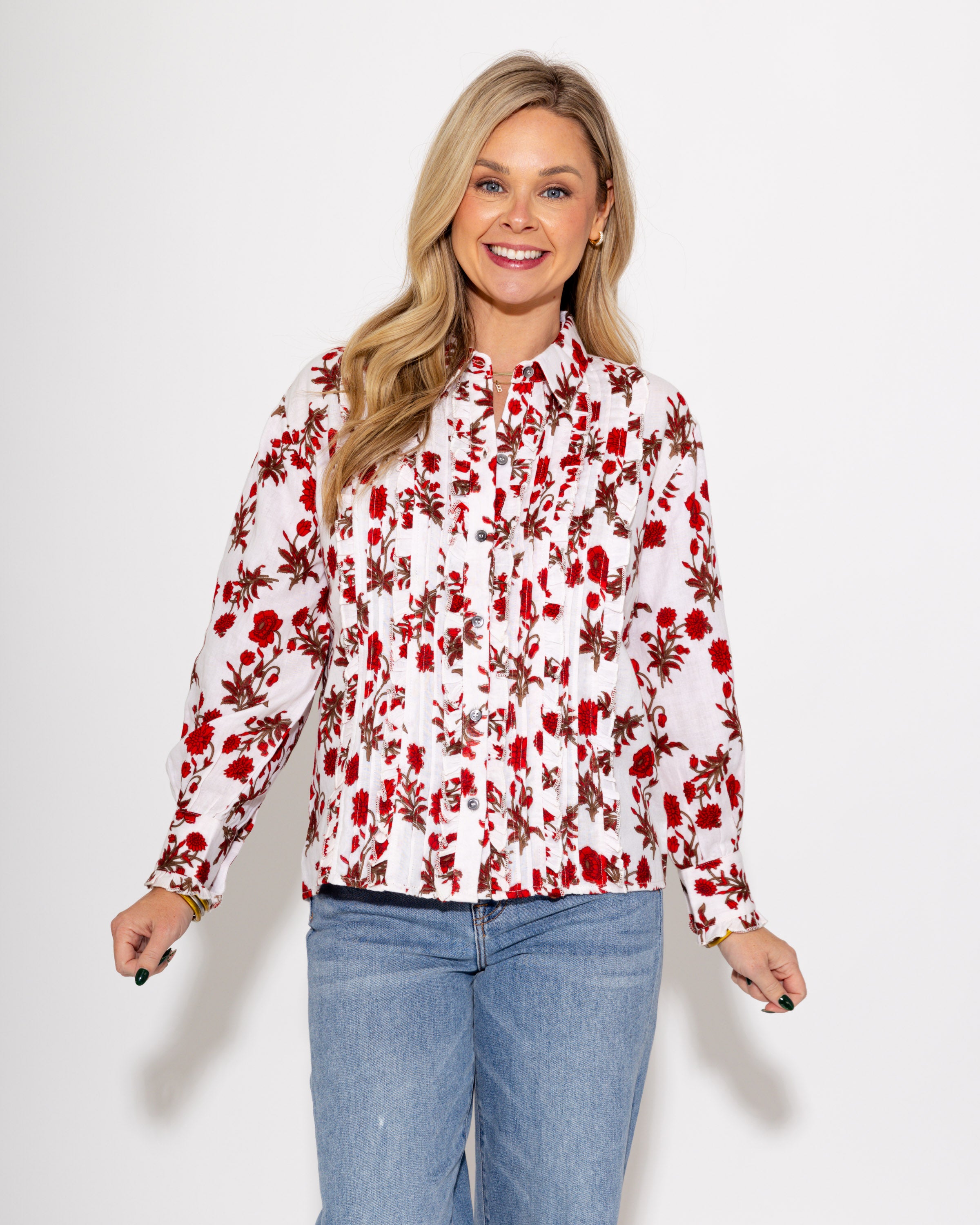 Ivy Jane | Tuxedo Gauze Top