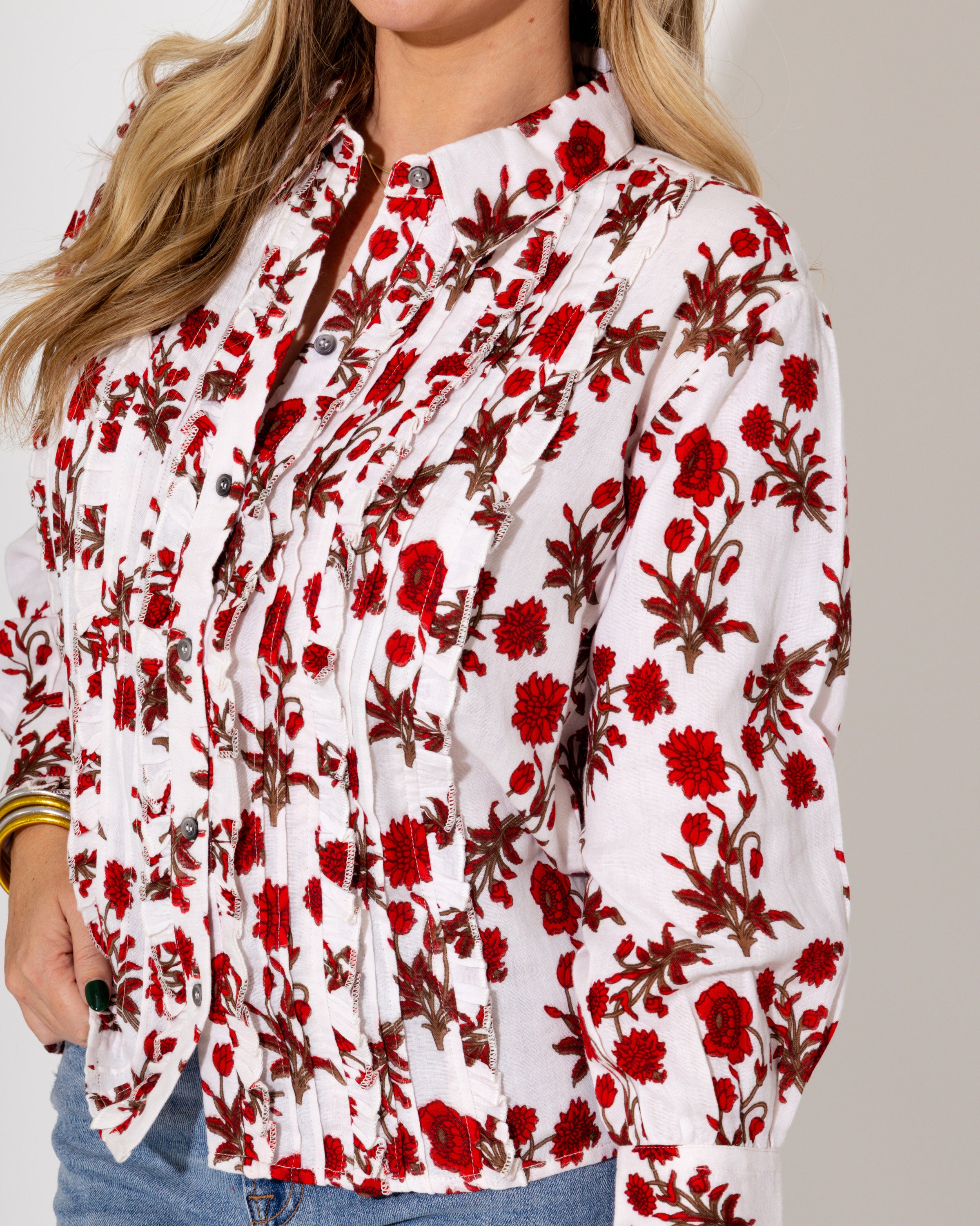 Ivy Jane | Tuxedo Gauze Top