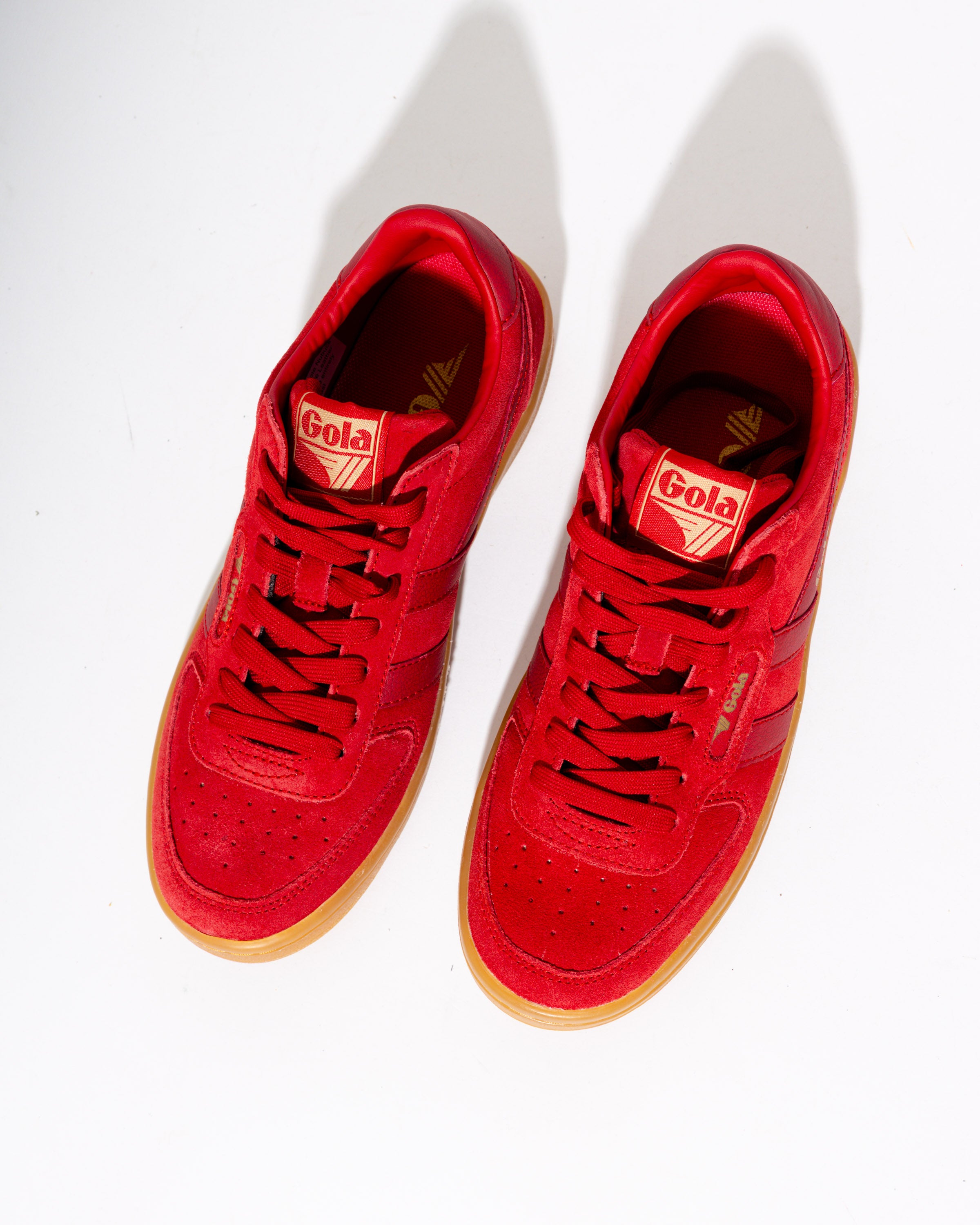 Gola Hawk Suede '86 Sneakers in Red/Gum