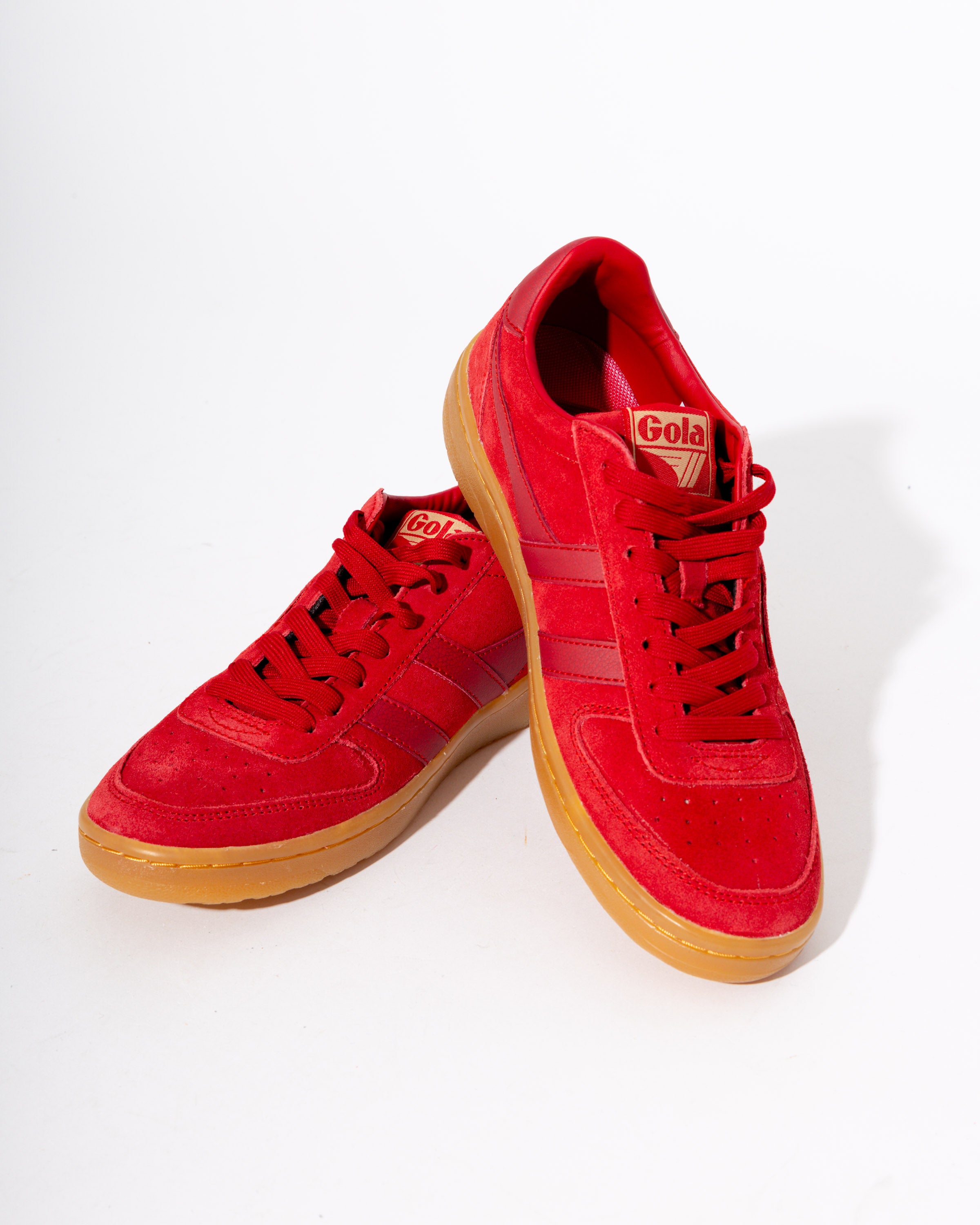 Gola Hawk Suede '86 Sneakers in Red/Gum