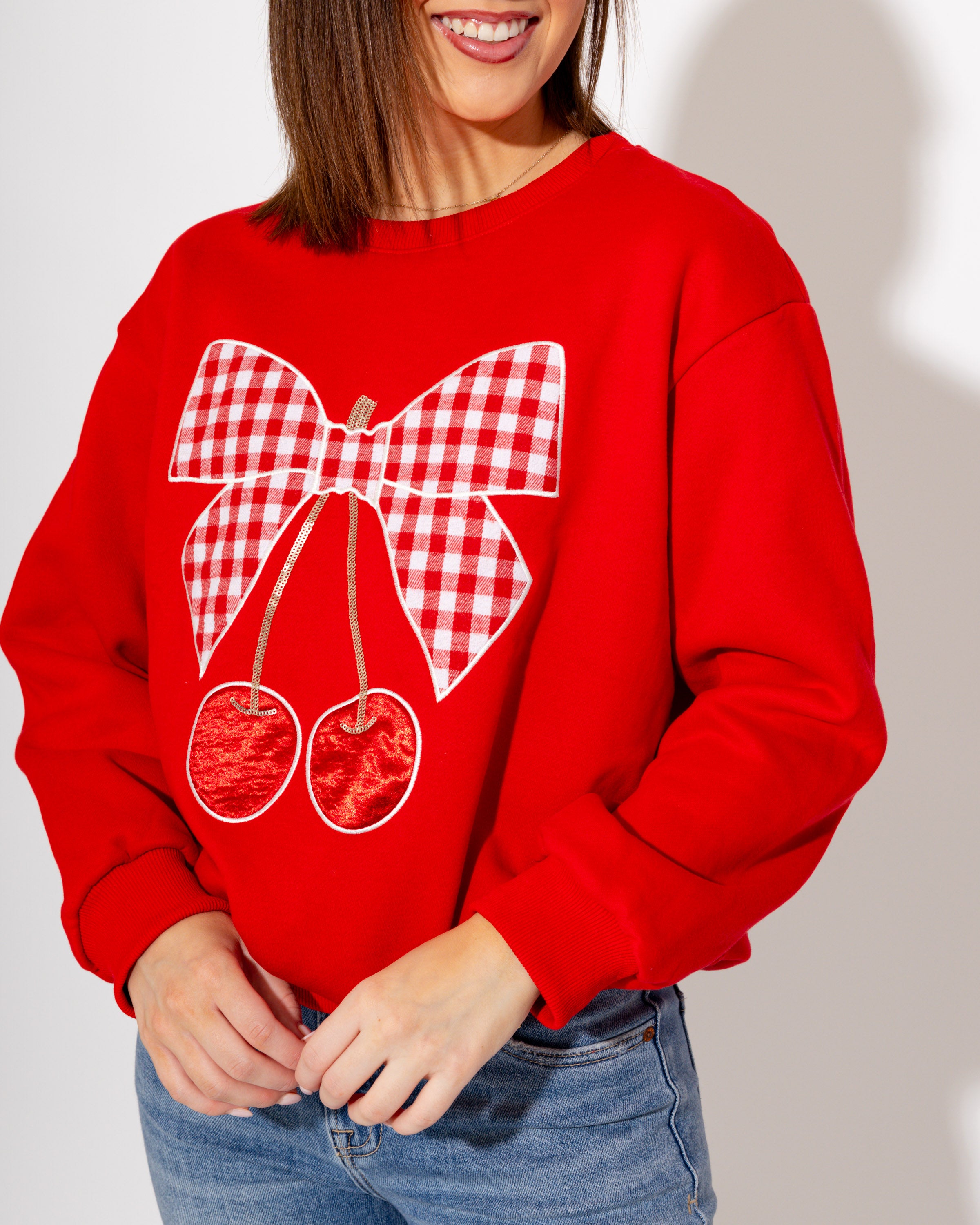 Cherry & Bow Sweatshirt