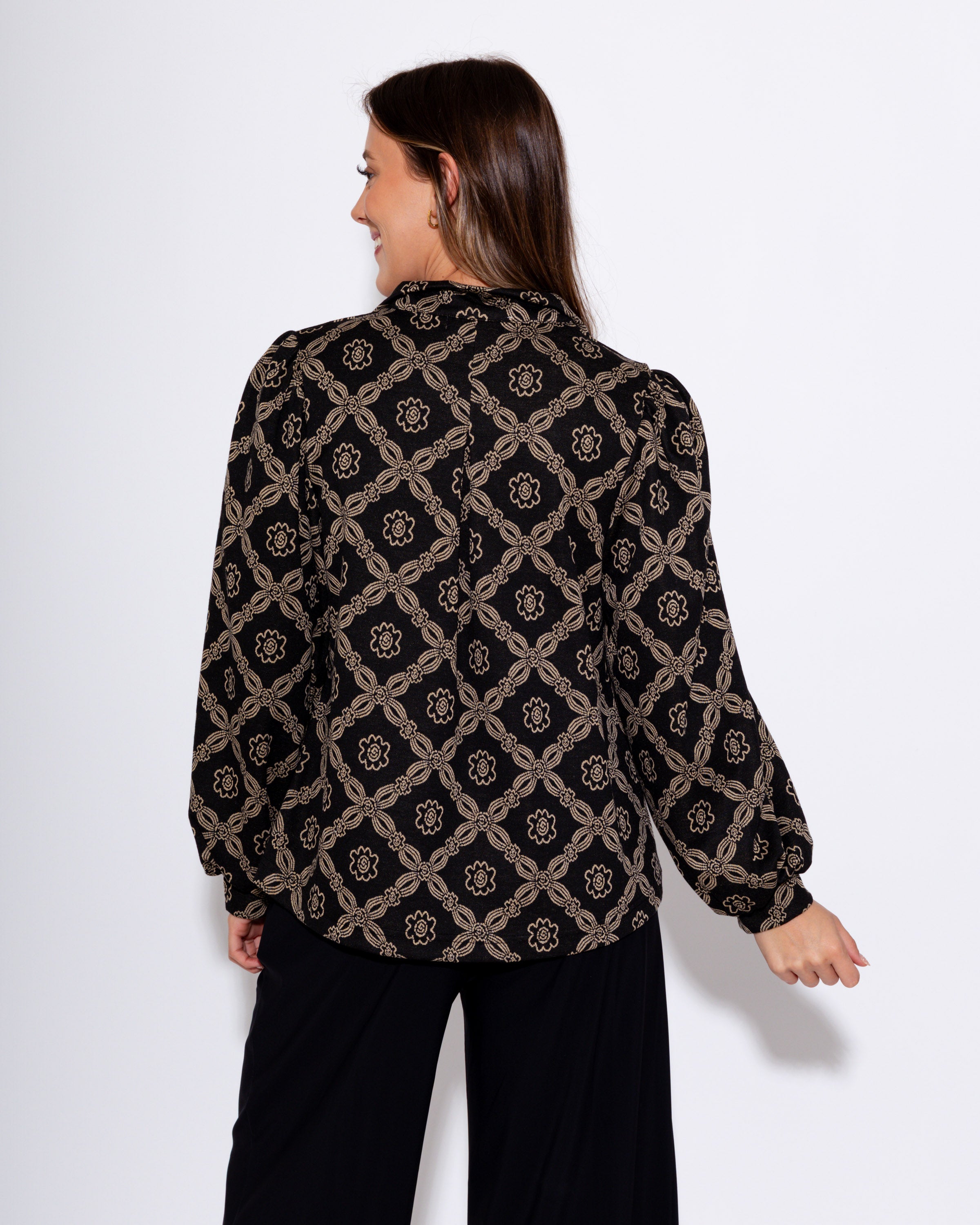 Noir Muse Abstract Top