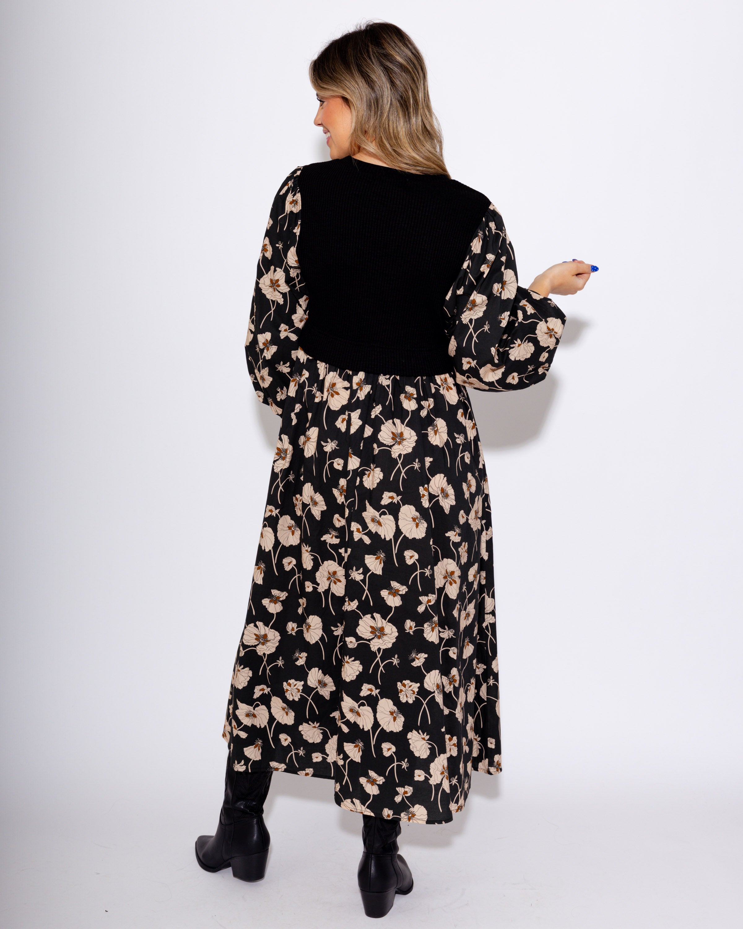 The Garden Layered Midi Dress