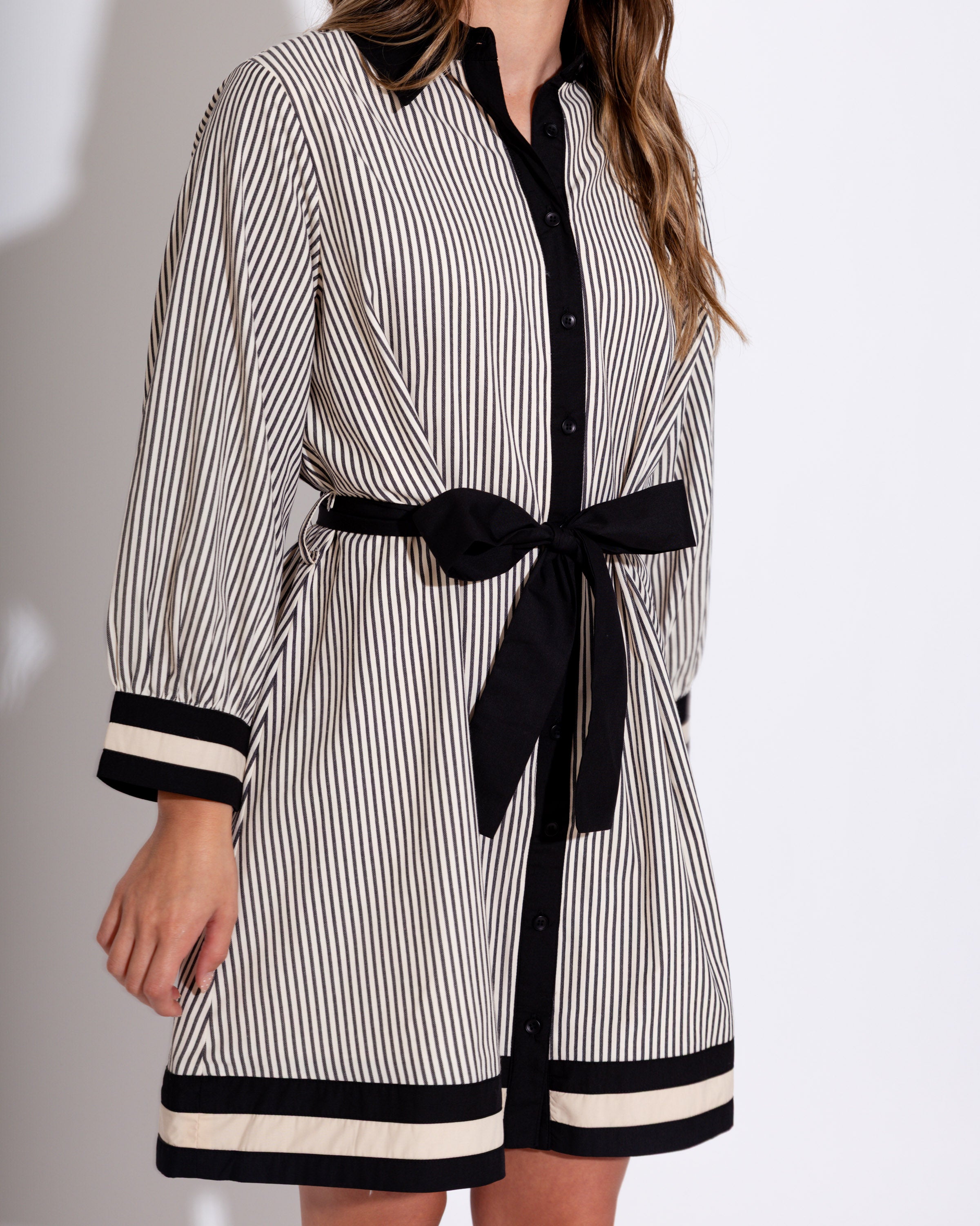 The Elevated Essential Tie Mini Dress