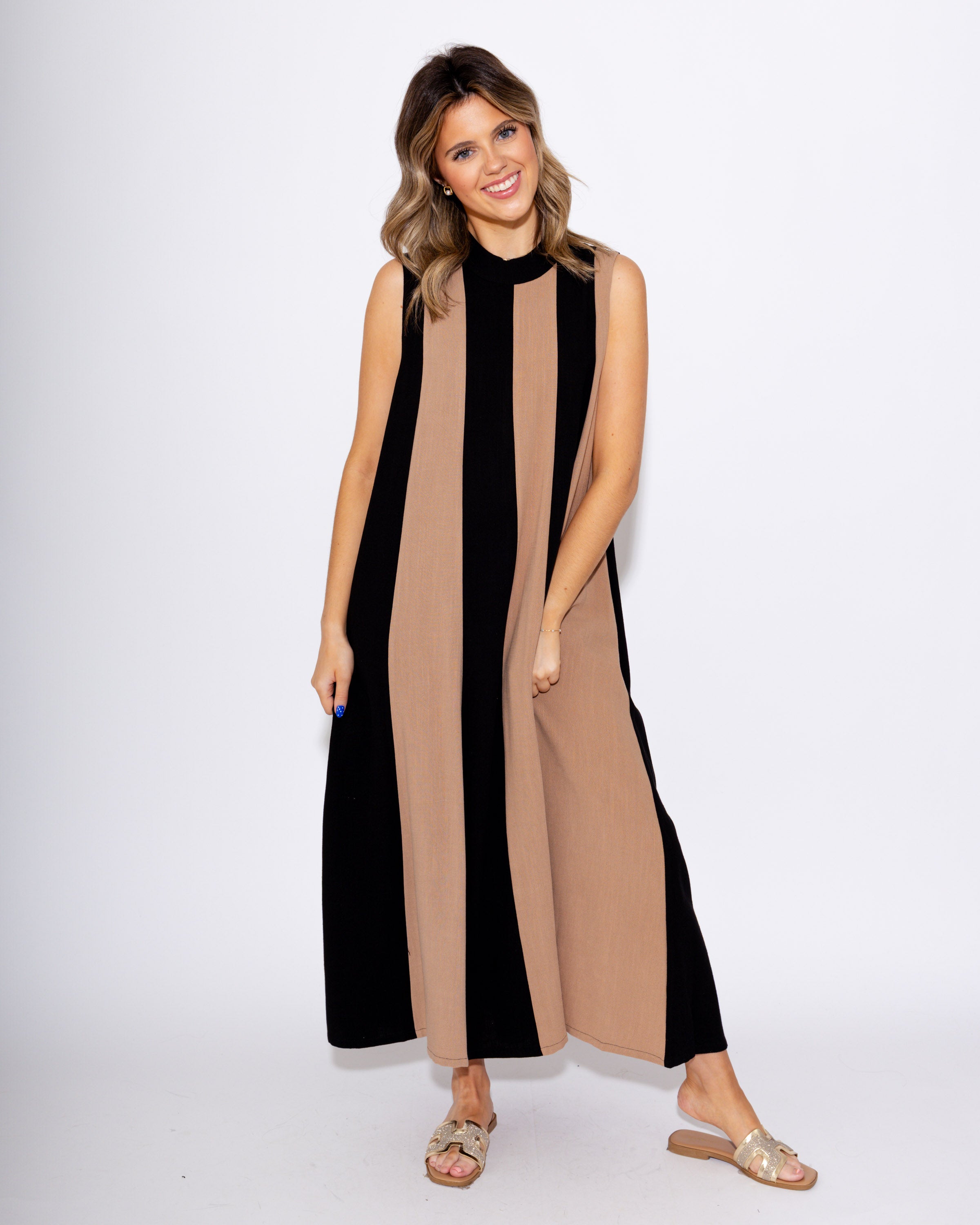 Mono Stripe Maxi