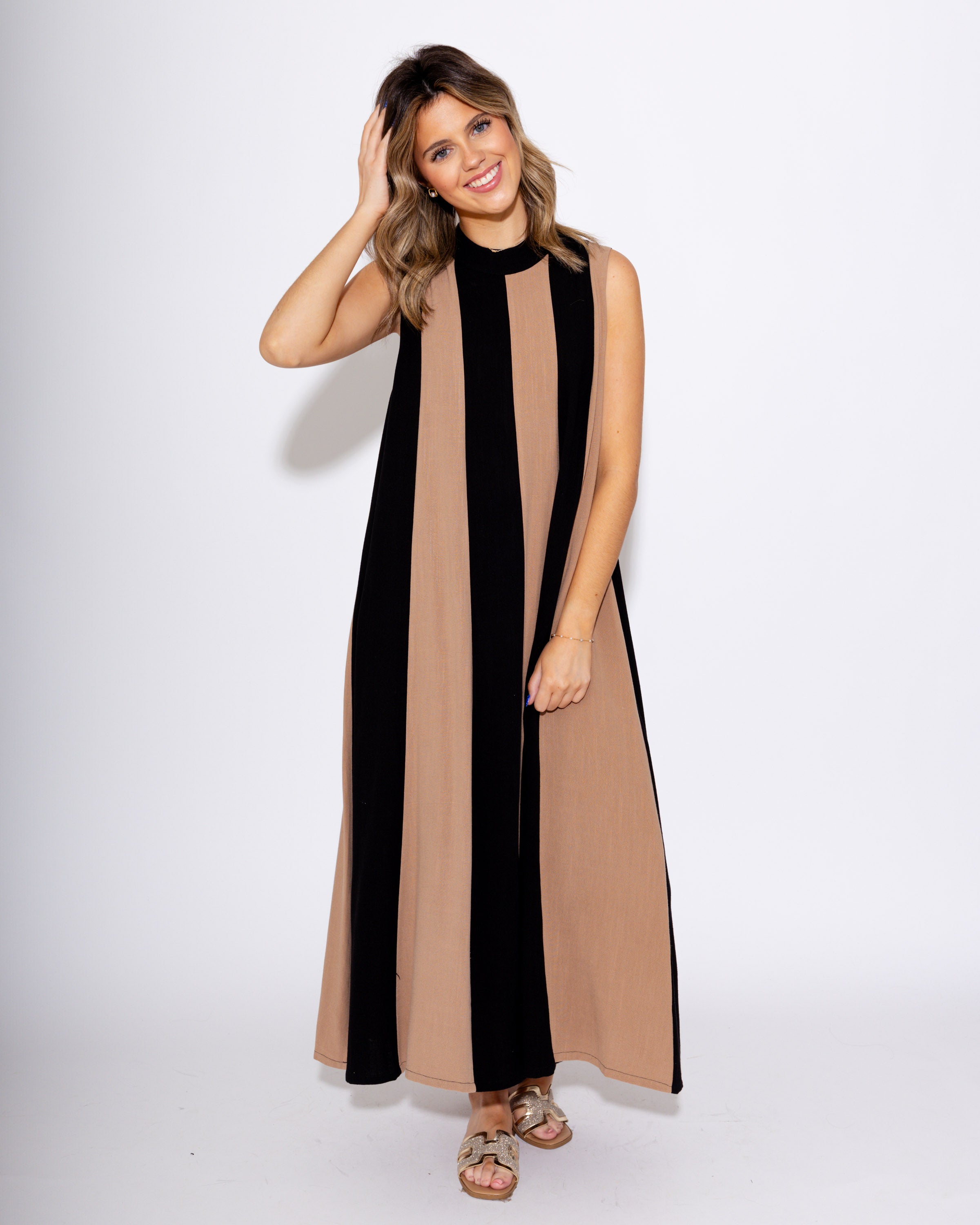 Mono Stripe Maxi