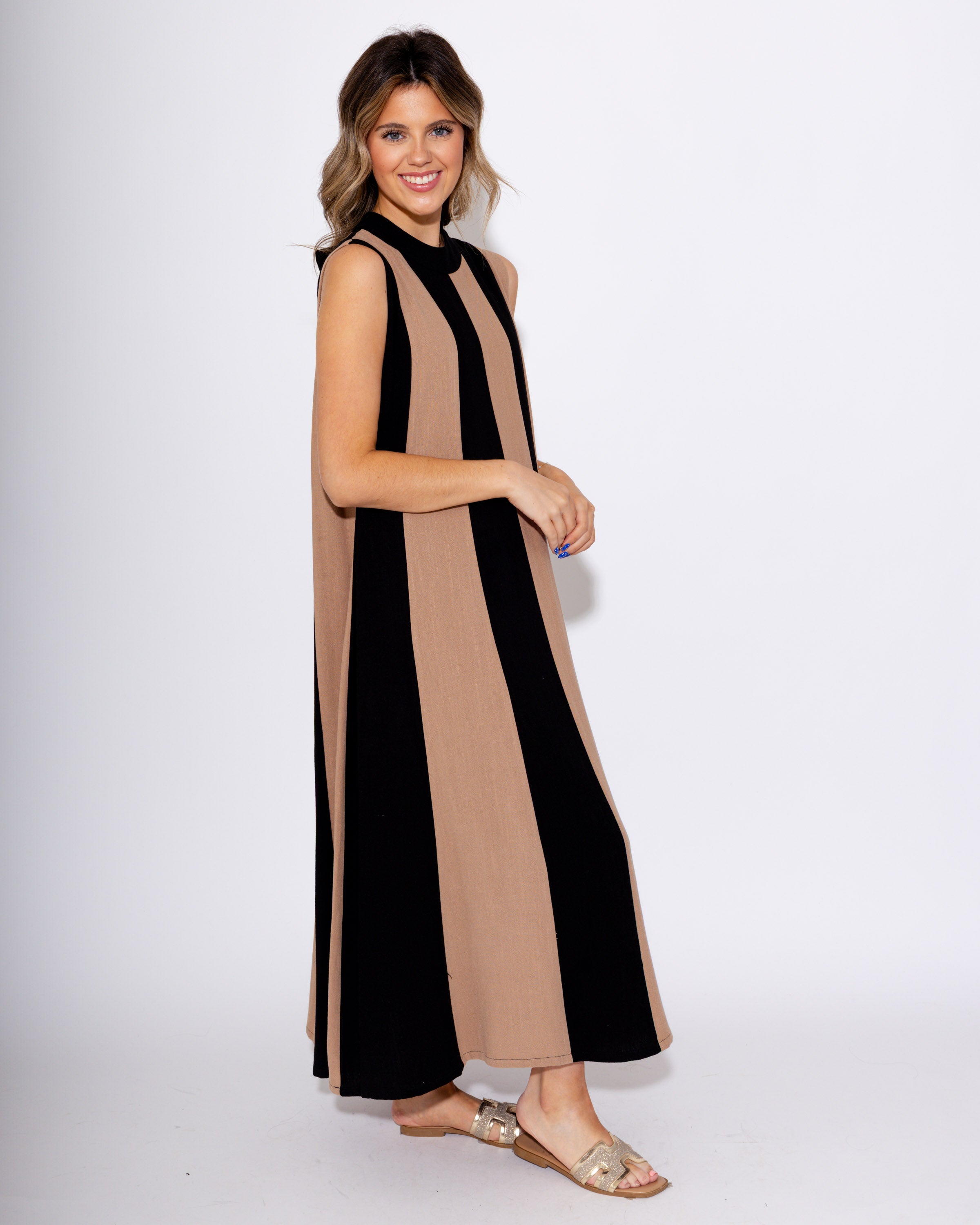 Mono Stripe Maxi