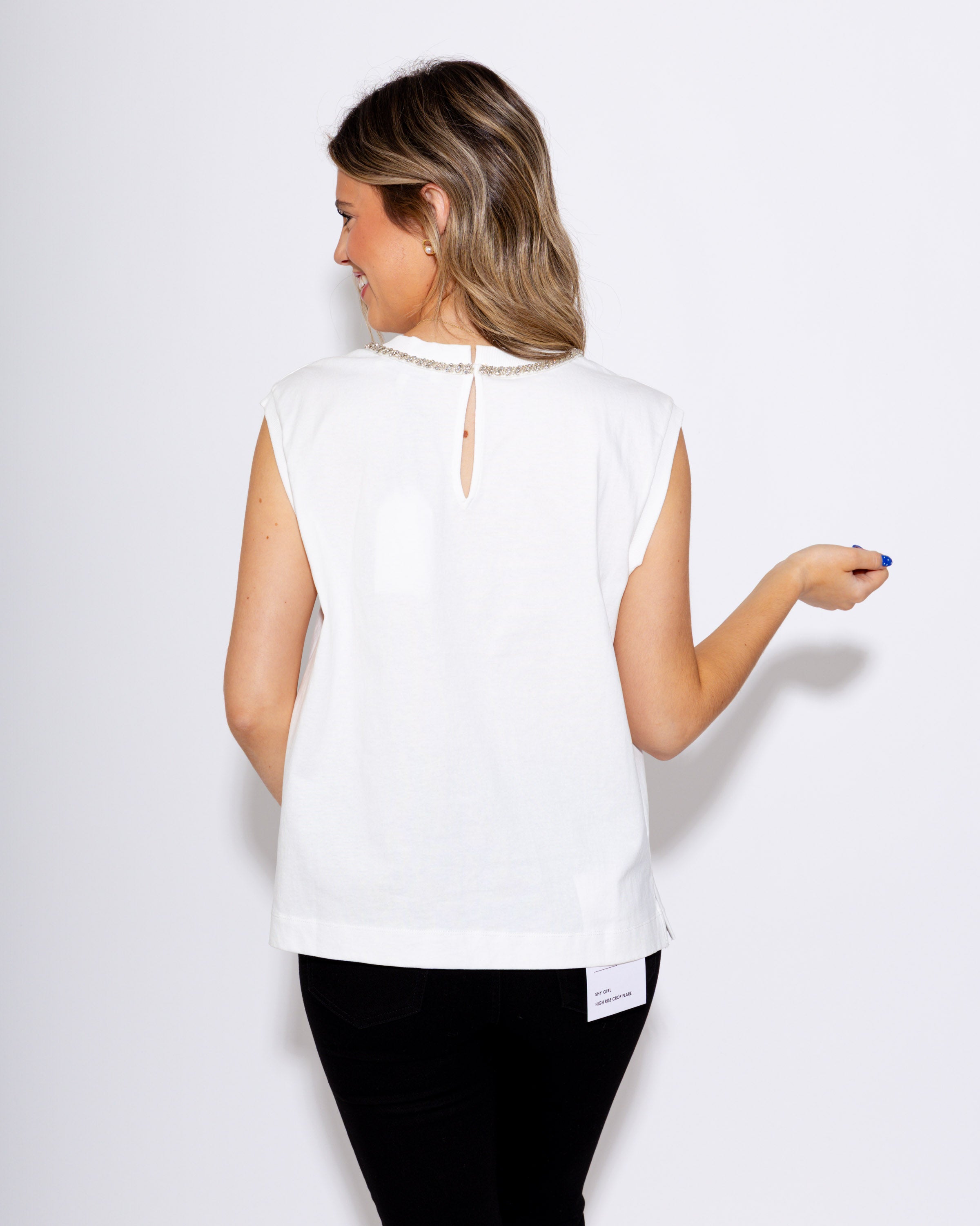 Glimmer with Grace Bow Tank