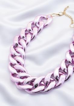 Pink Metallic Necklace
