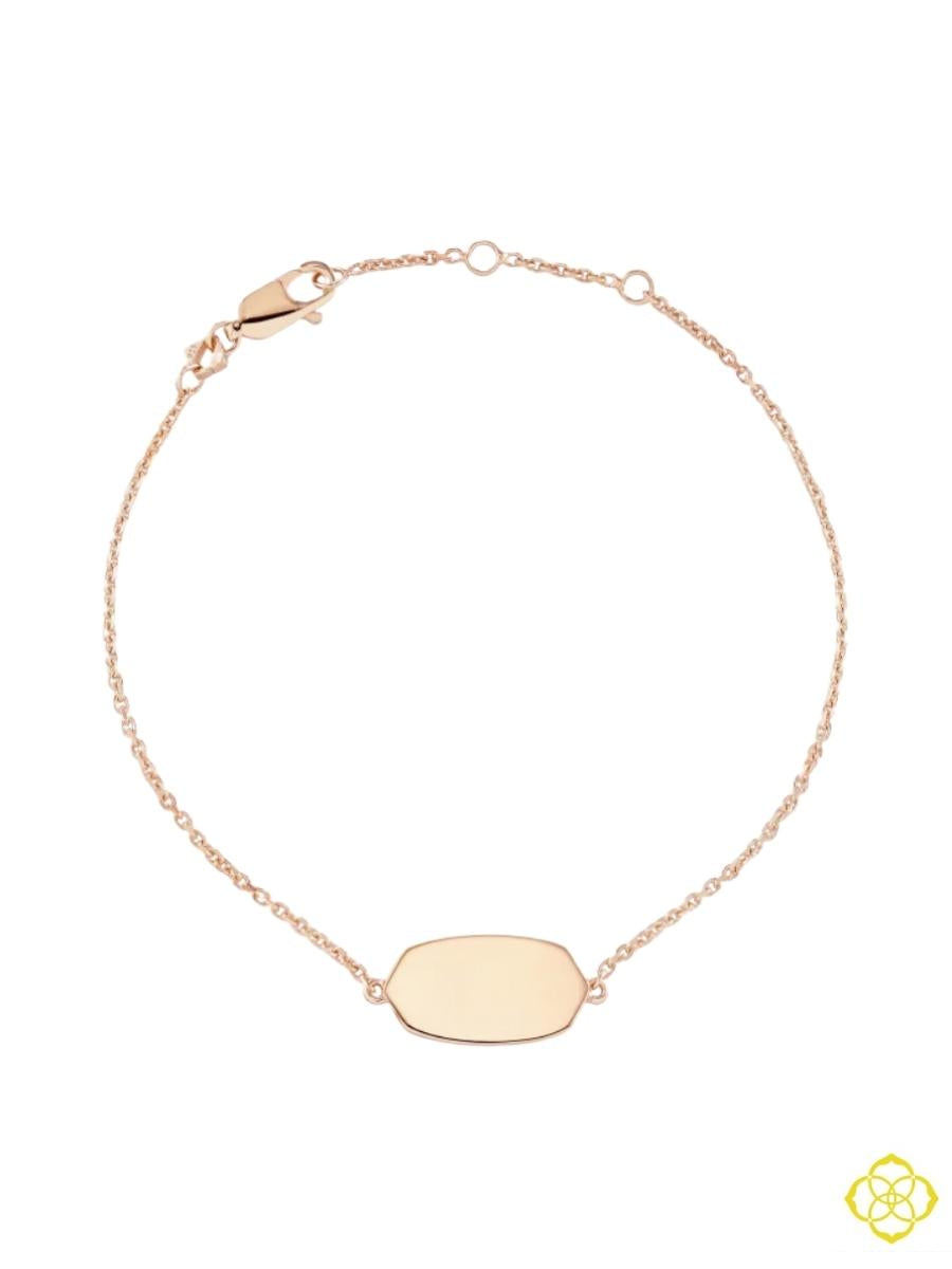 Elaina Delicate Chain Bracelet In 18k Rose Gold Vermeil