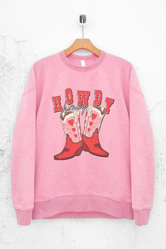 Howdy Honey Boots Graphic Sweatshirt