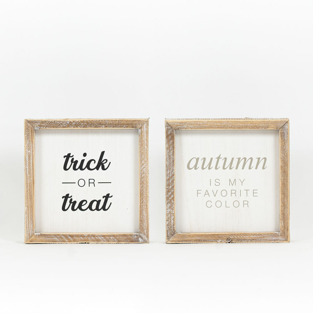 7x7x1.5 rvs wd frmd Halloween/Autumn Frame
