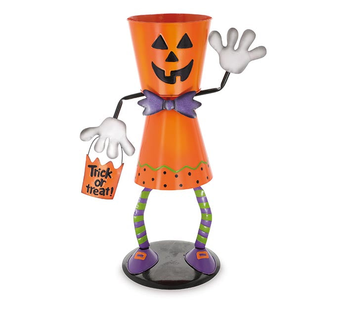 Jack-O-Lantern Bucket Head Candy Holder