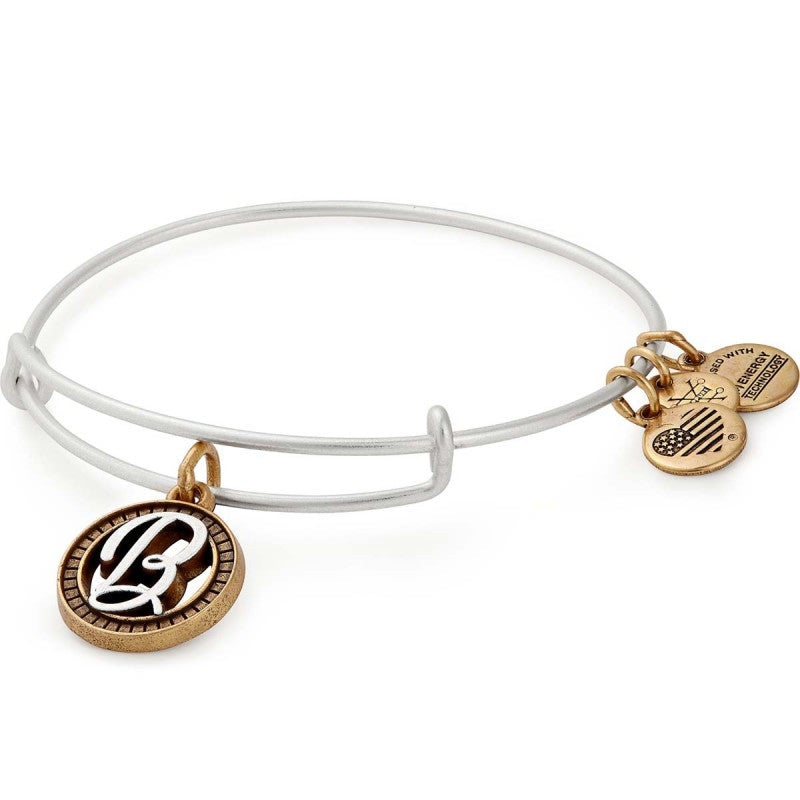 Initial Two Tone Bracelet Collection