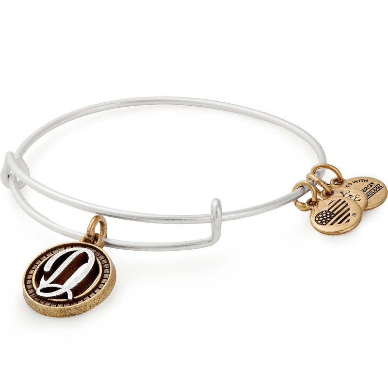 Initial Two Tone Bracelet Collection