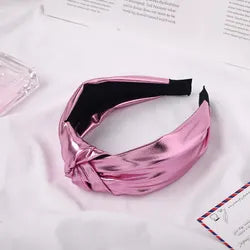 Metallic Headband in Pink