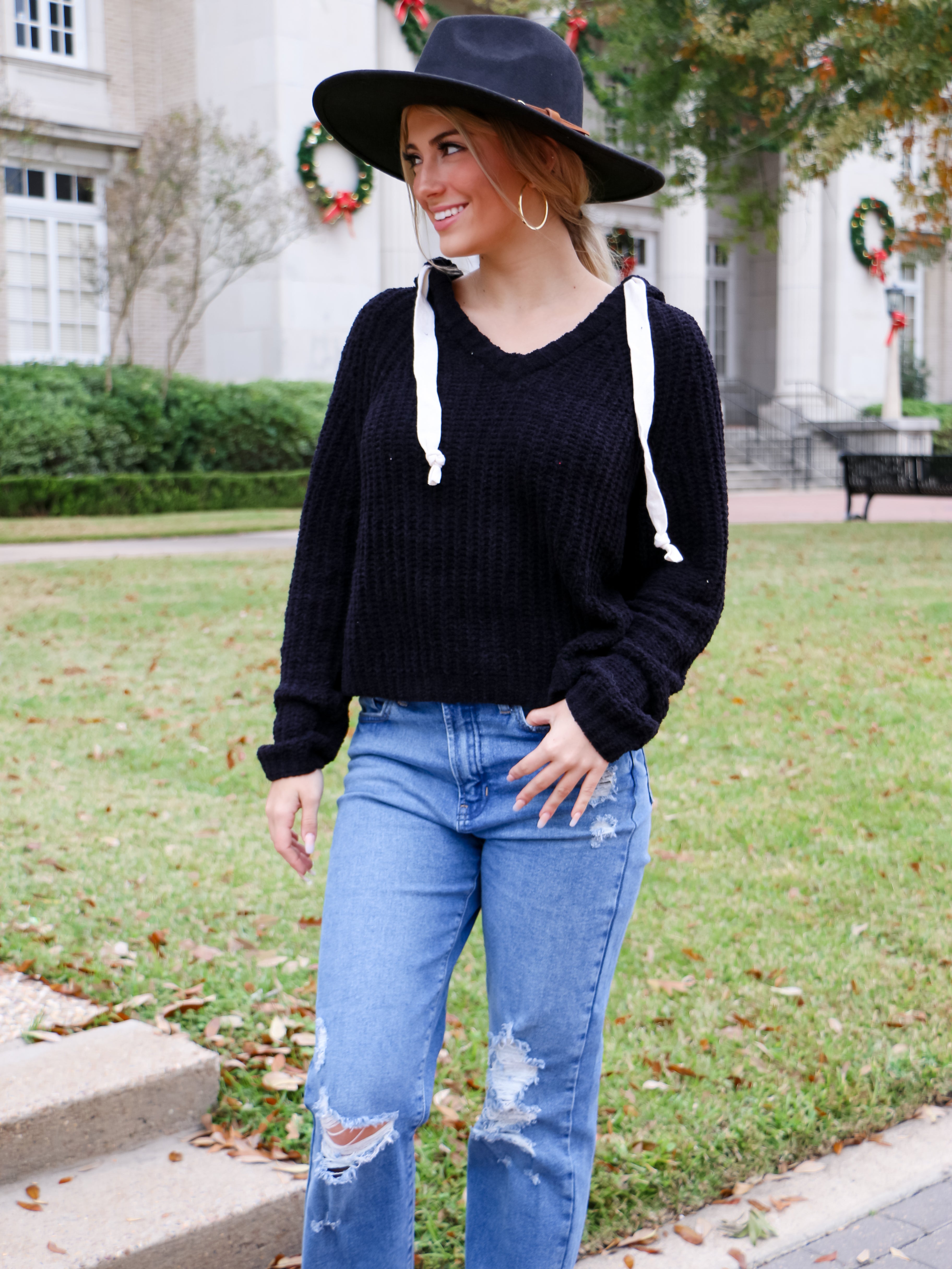 Just For Fun Hoodie in Black