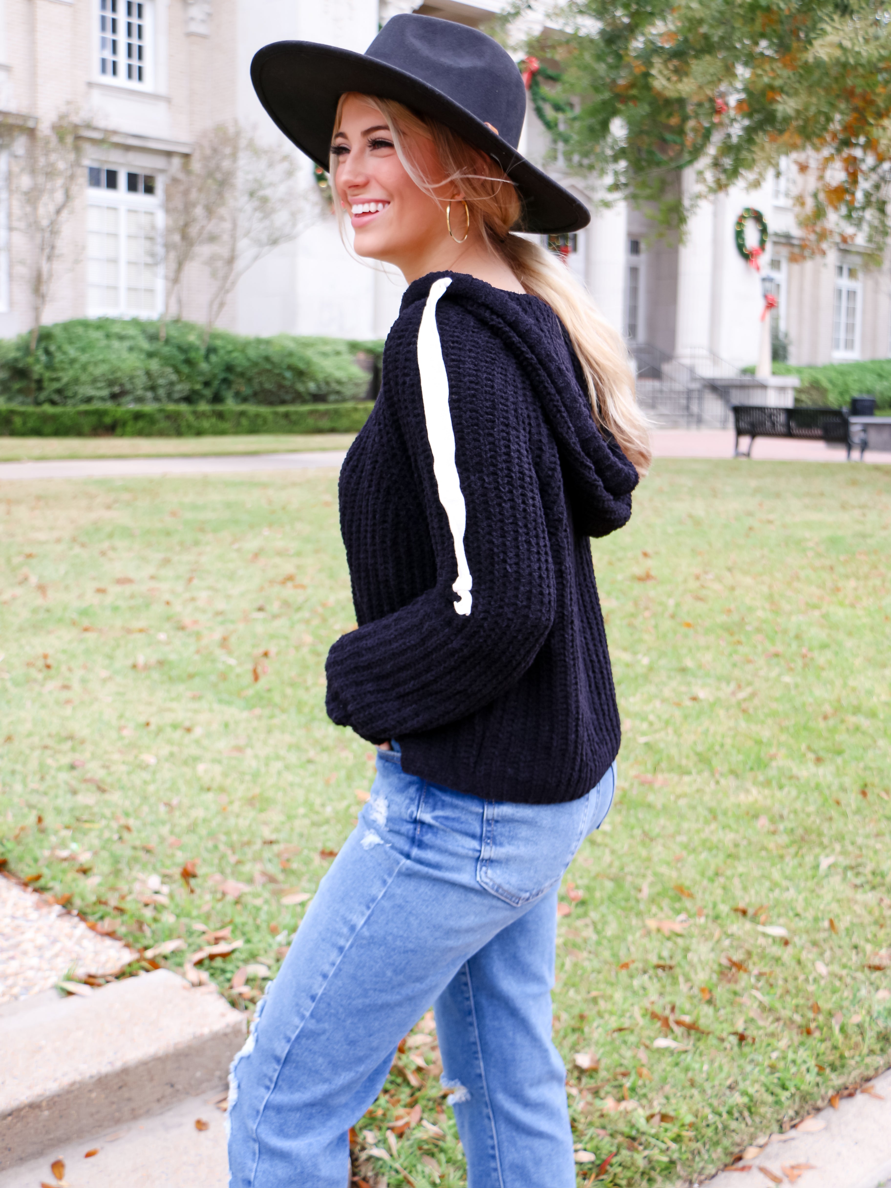 Just For Fun Hoodie in Black