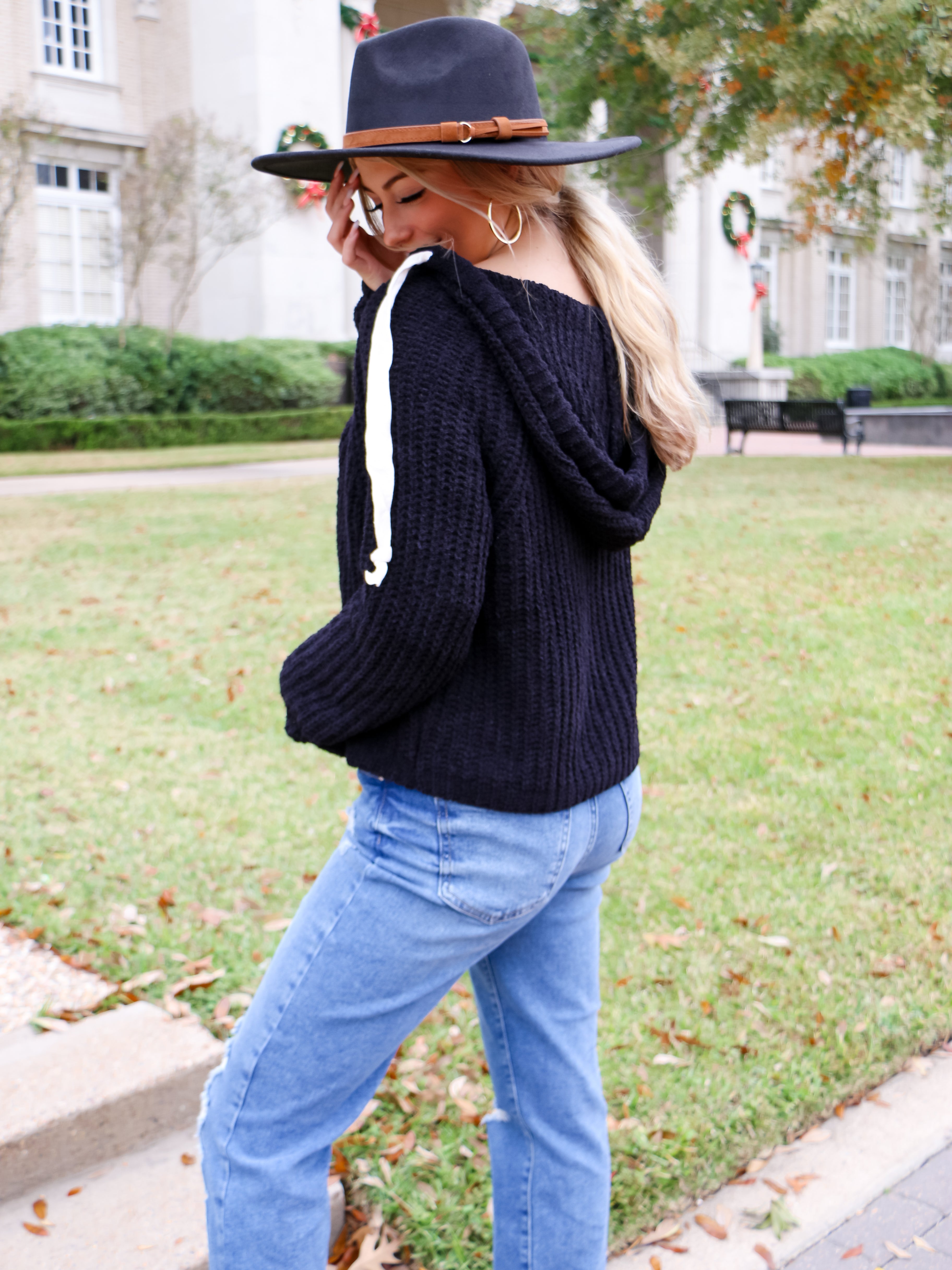 Just For Fun Hoodie in Black