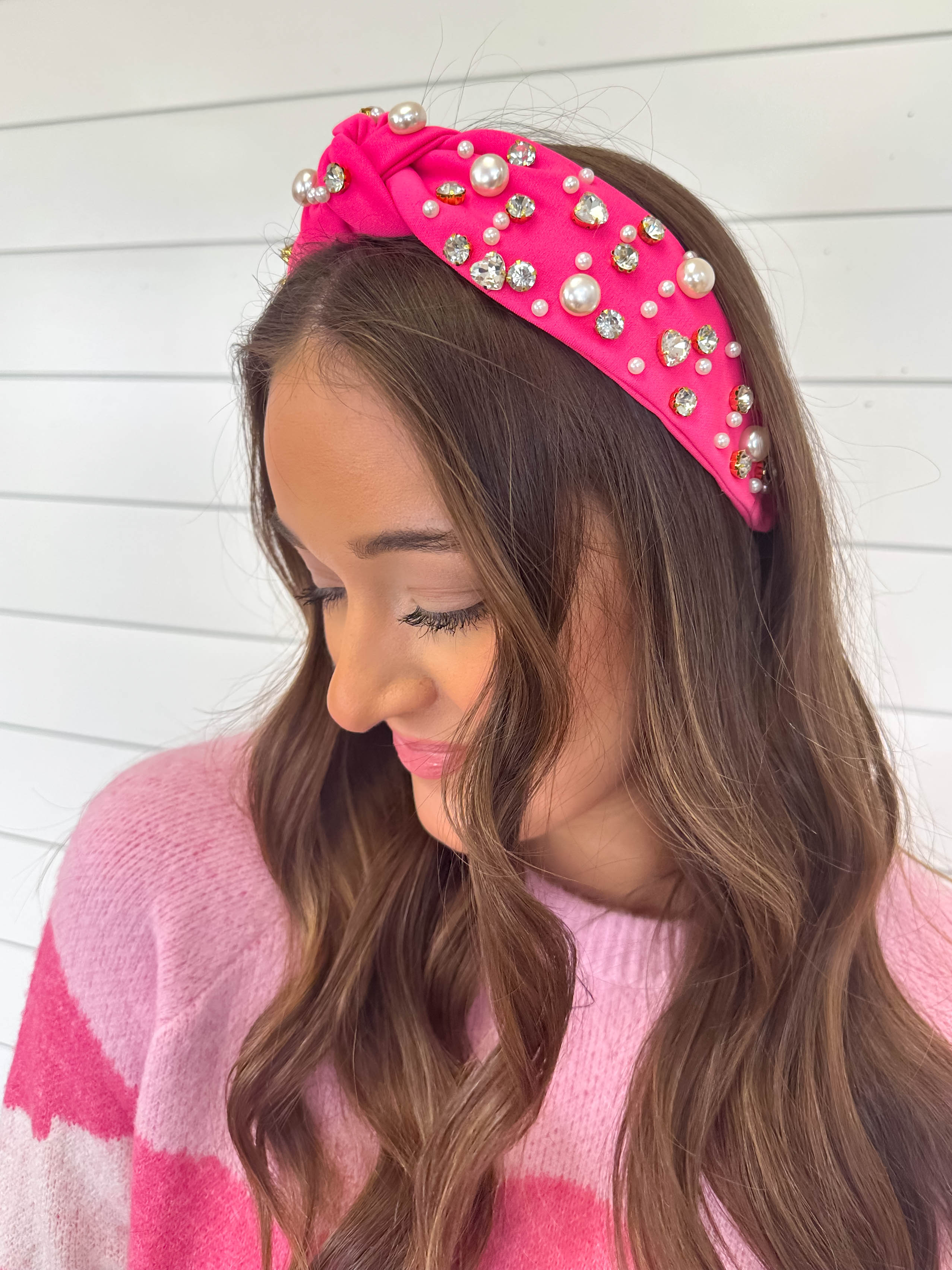 Sweetheart Headband in Hot Pink