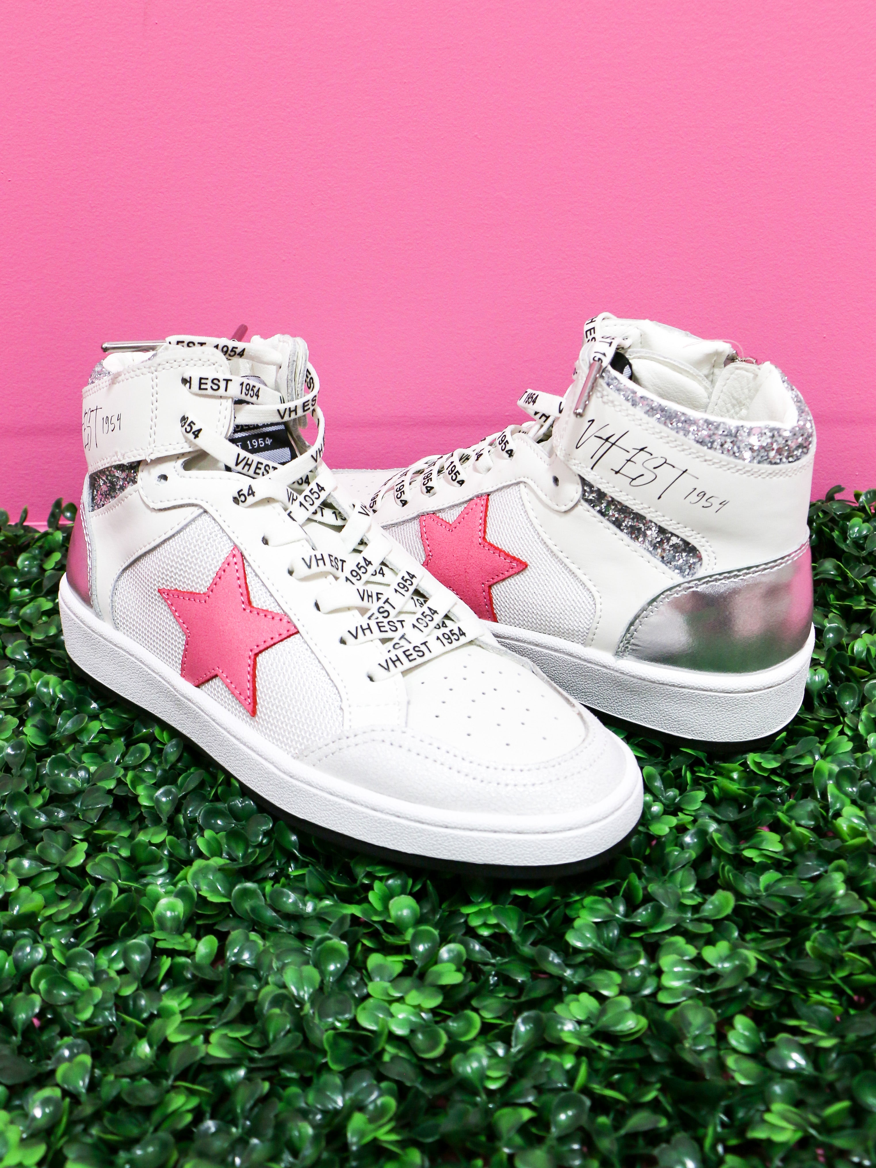 Dream VH Pink Star High Top Sneaker