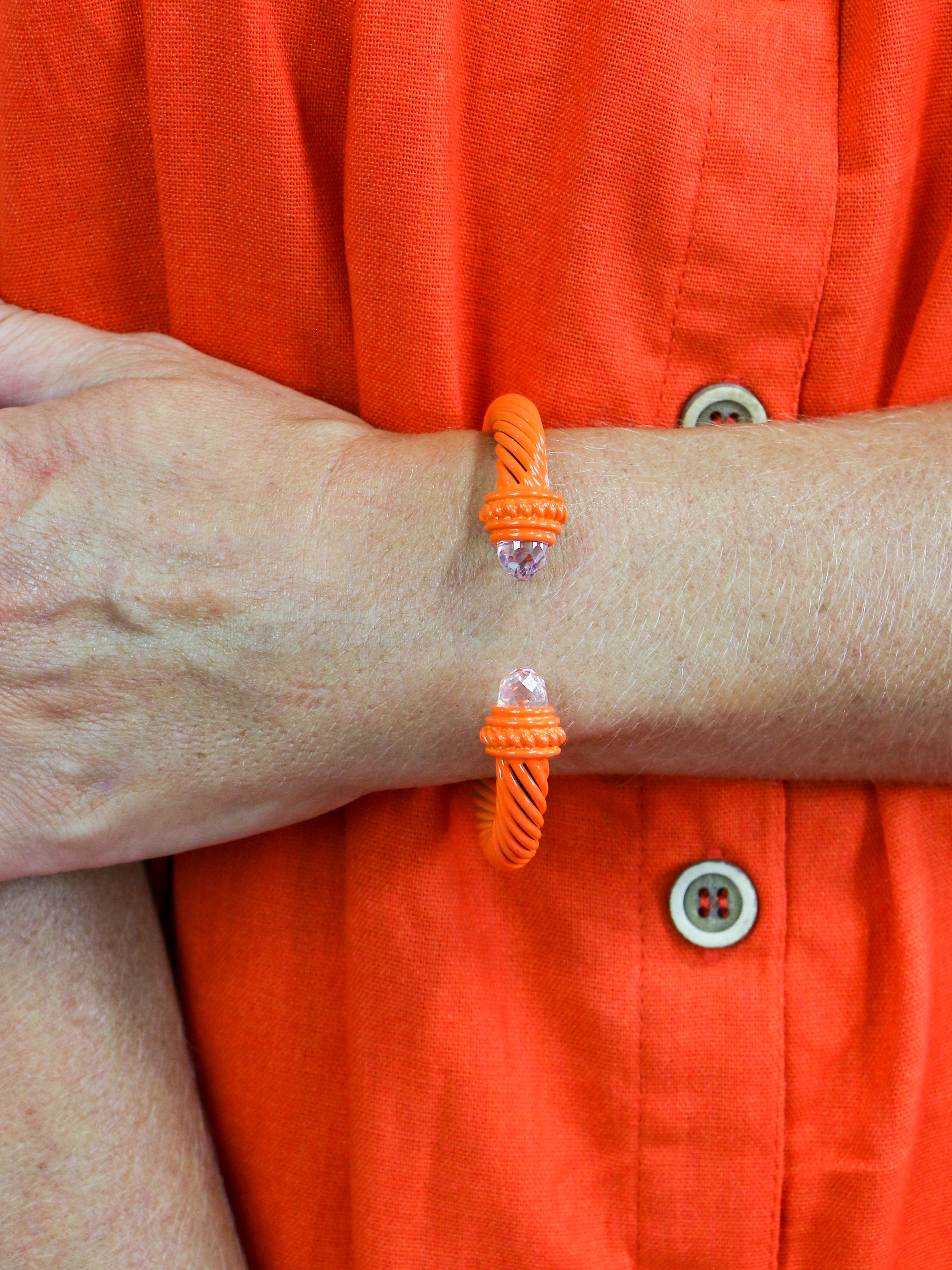Orange Cuff Bracelet