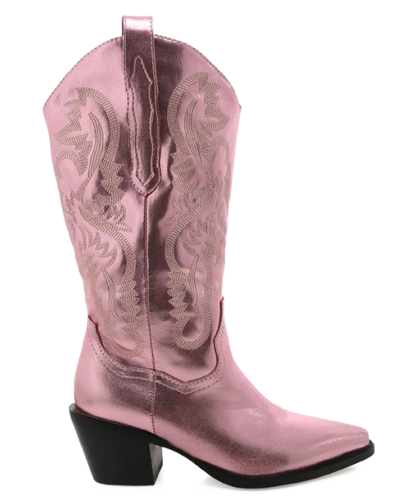 Danilo Pink Metallic Boots