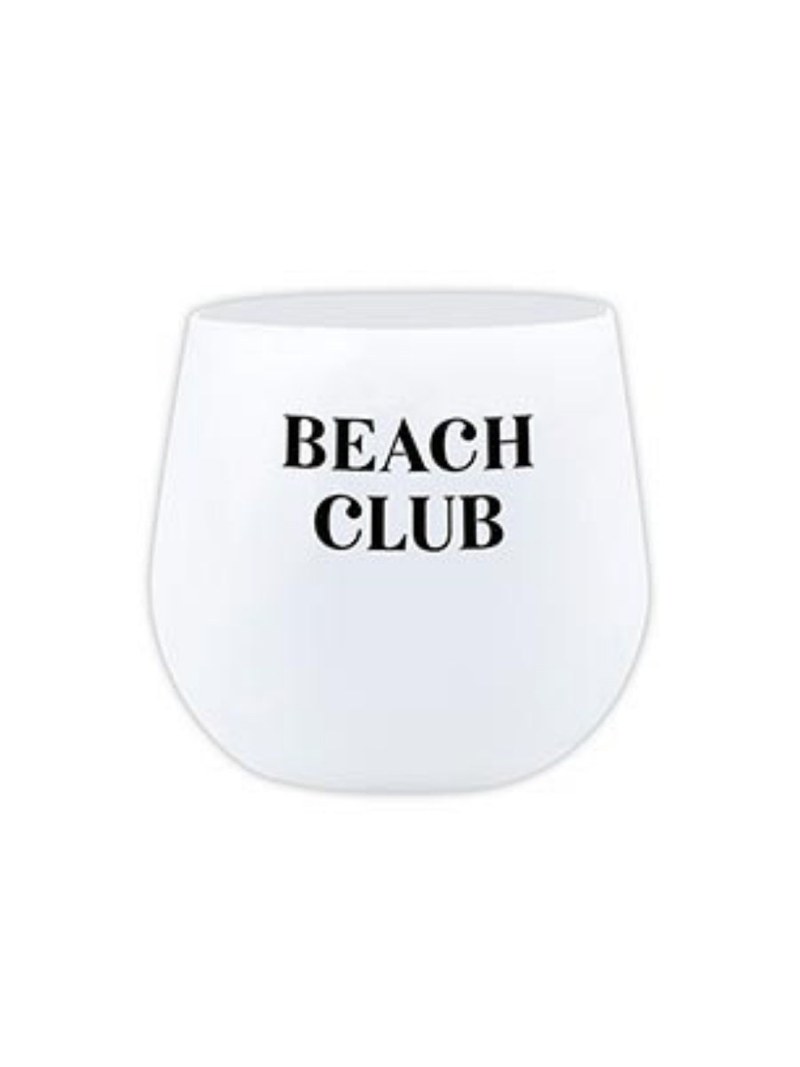 Beach Club Silicone Wine Glass