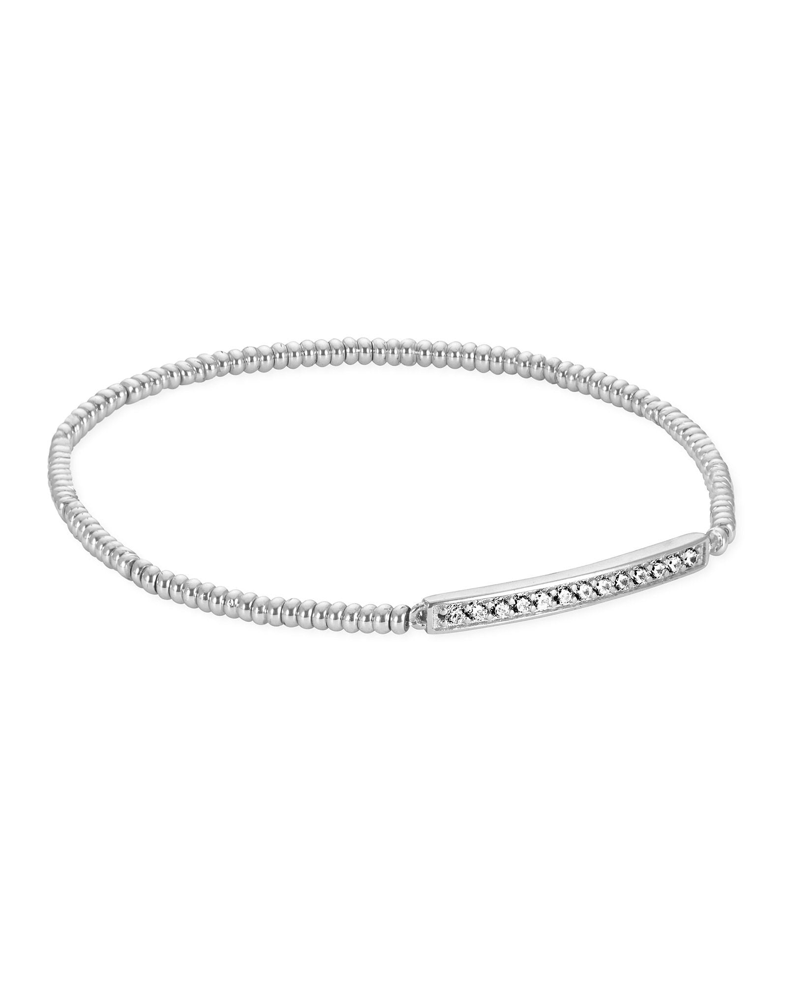 Addison Stretch Bracelet in Silver Metal