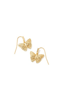 Hadley Butterfly Small Drop Earring in Gold