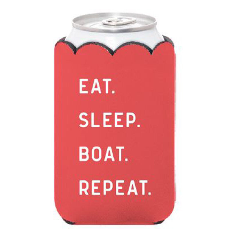 Eat Sleep Boat Repeat Can Cover