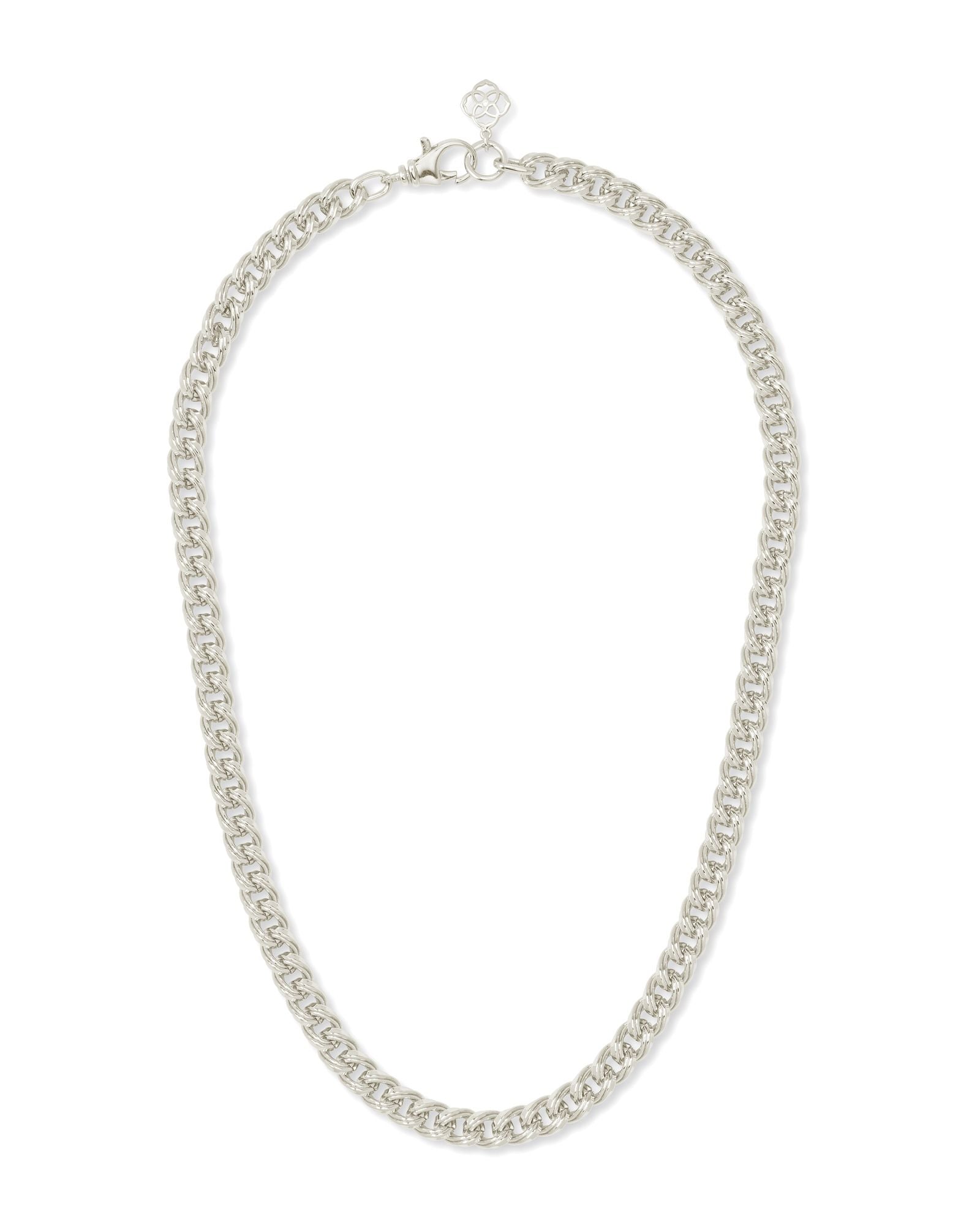 Vincent Chain Necklace in Silver Metal