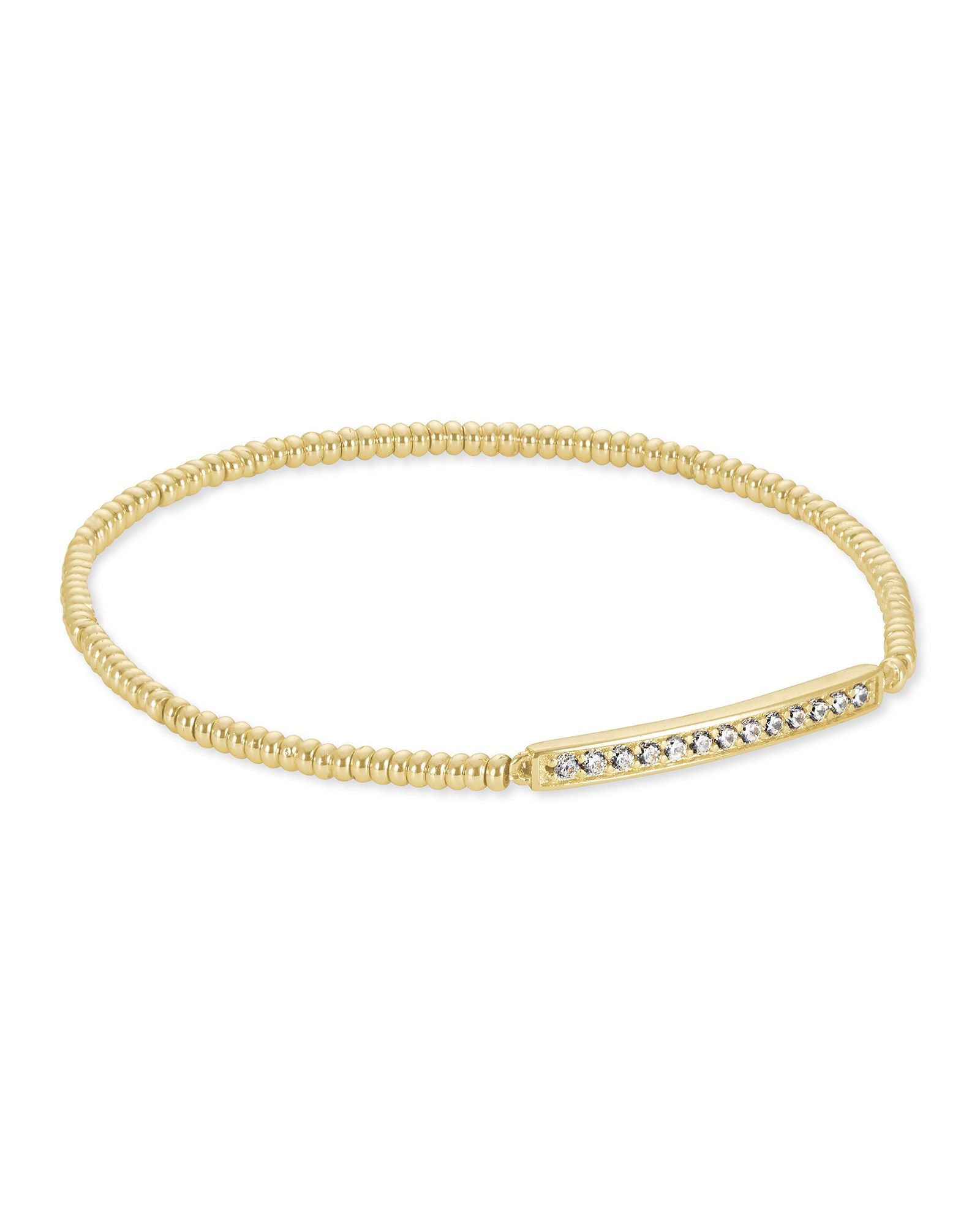 Addison Stretch Bracelet in Gold Metal