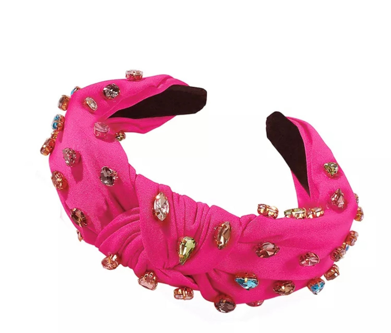 Luxury Pink Multi Crystals Headband