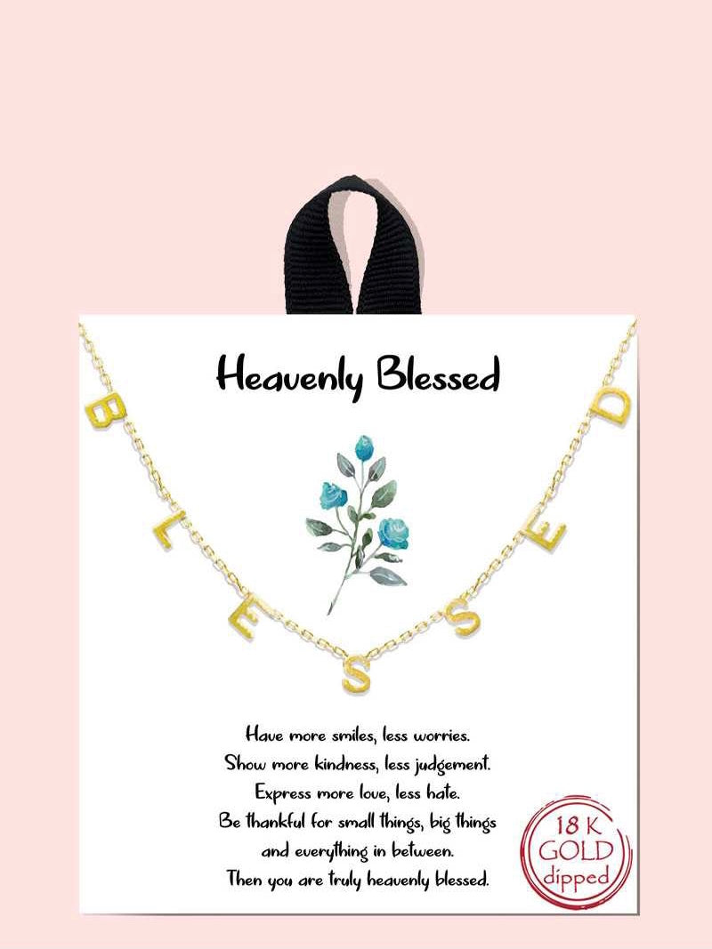 Heavenly Blessed Necklace in Gold