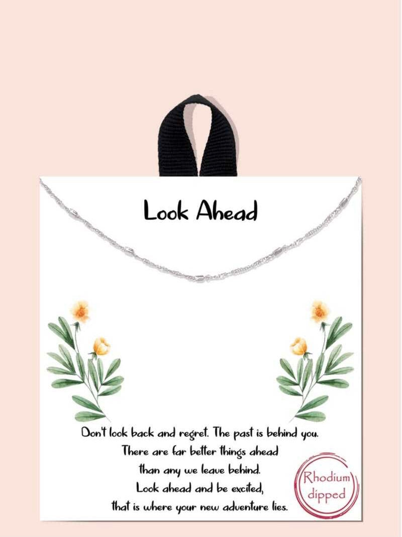 Look Ahead Choker Necklace in Silver